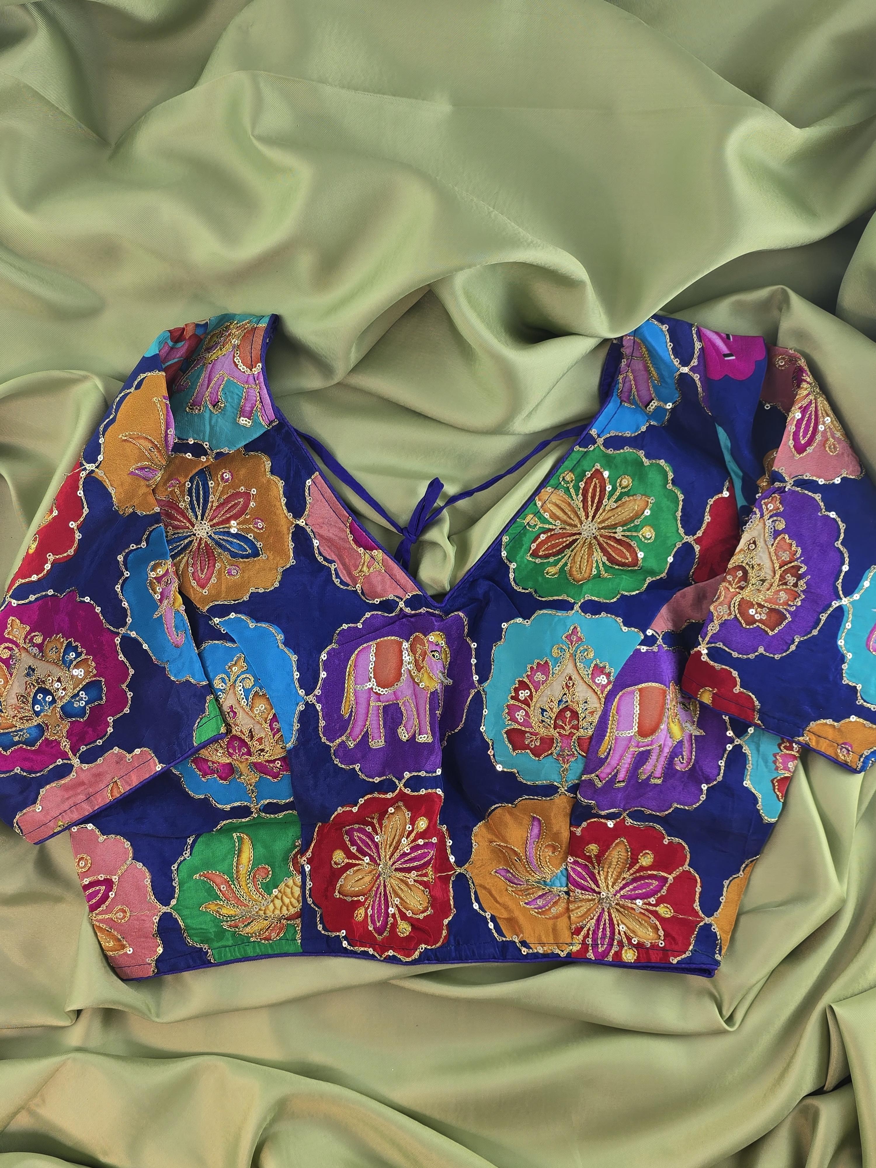 Setmundu and Readymade Blouse  Combo