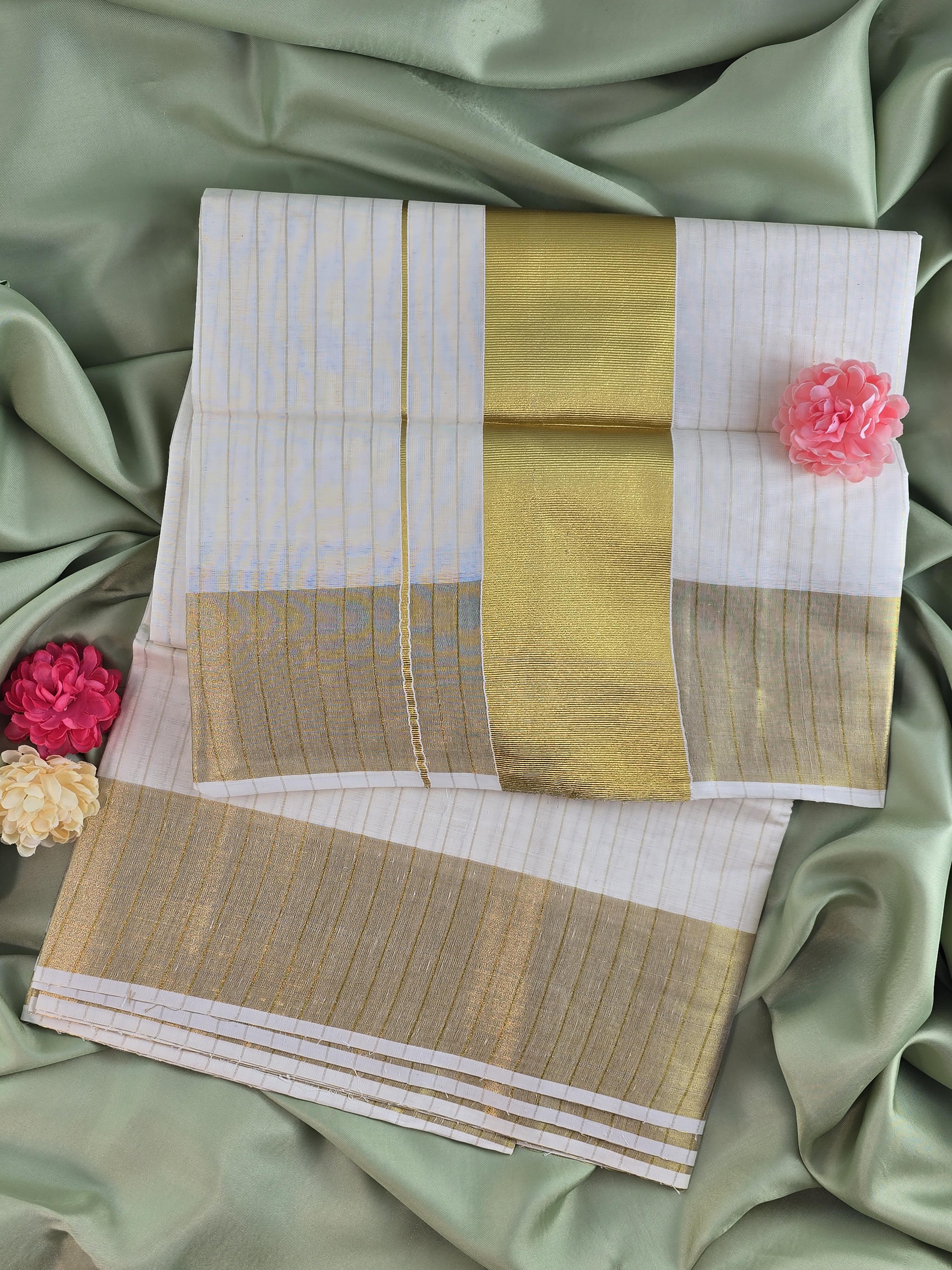 Cotton Kerala Traditional Saree