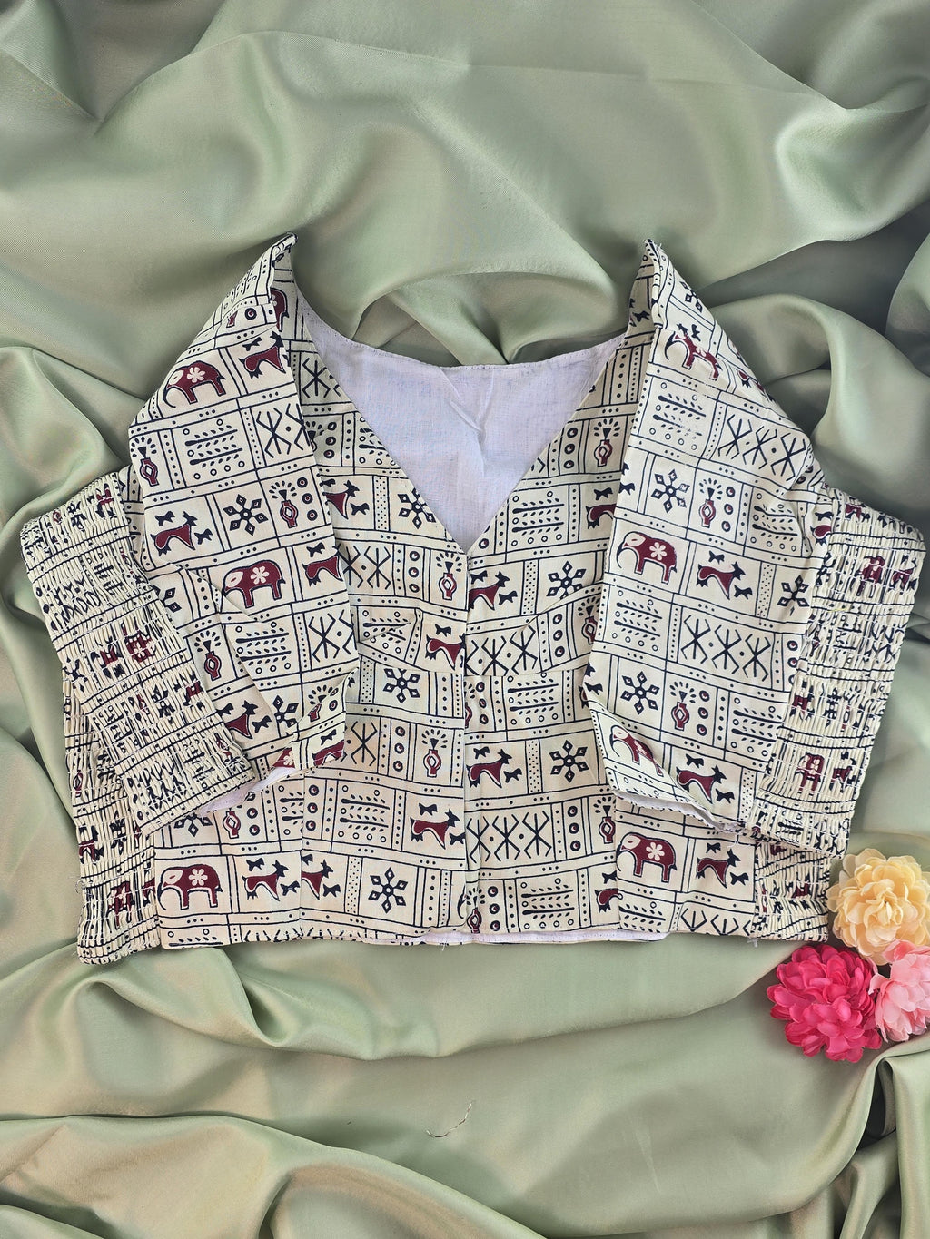 Setmundu and Readymade Blouse  Combo