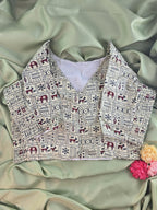 Setmundu and Readymade Blouse  Combo