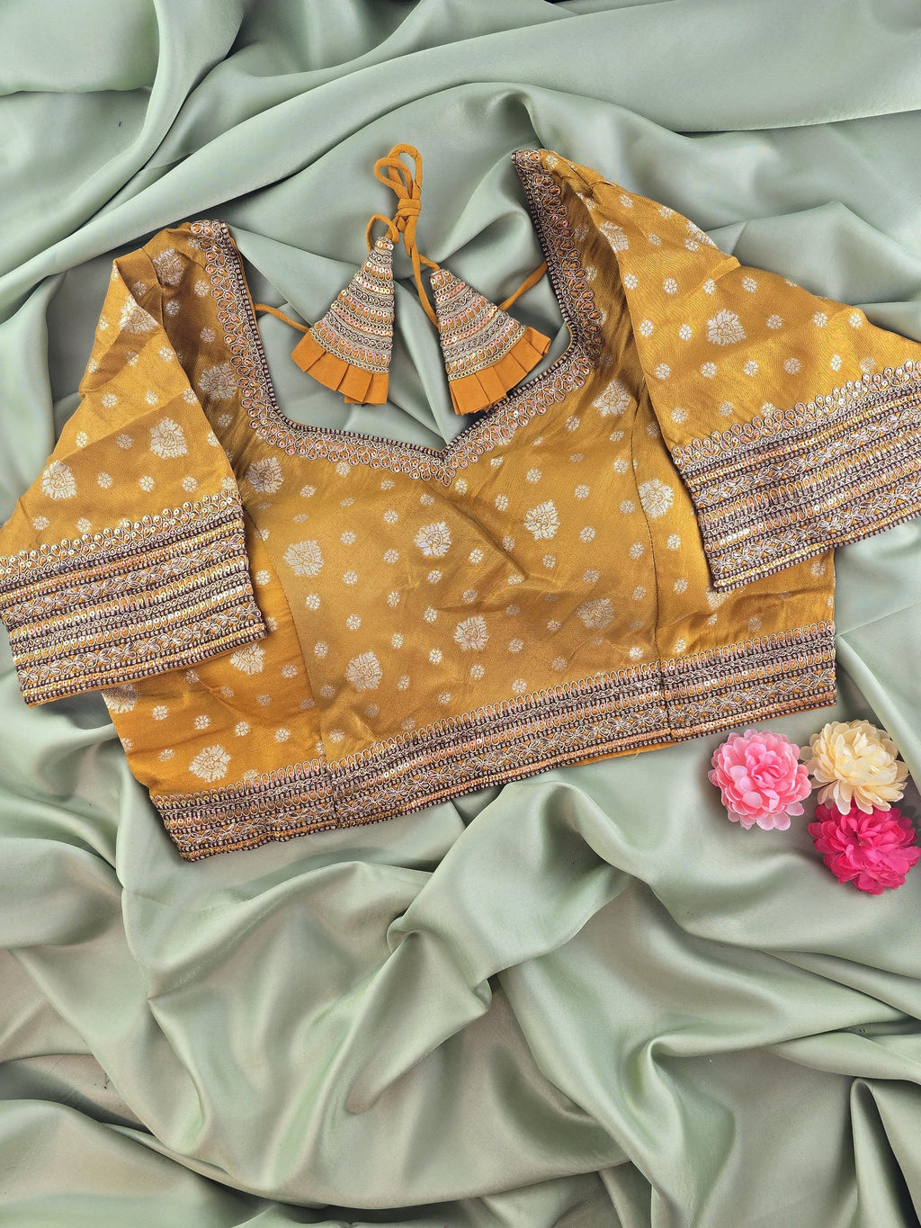 Heavy Work Designer Brocade Blouse