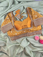 Heavy Work Designer Brocade Blouse