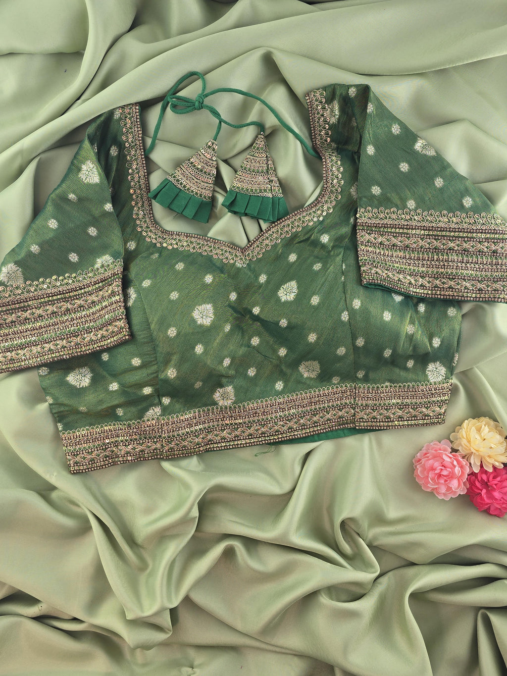 Heavy Work Designer Brocade Blouse