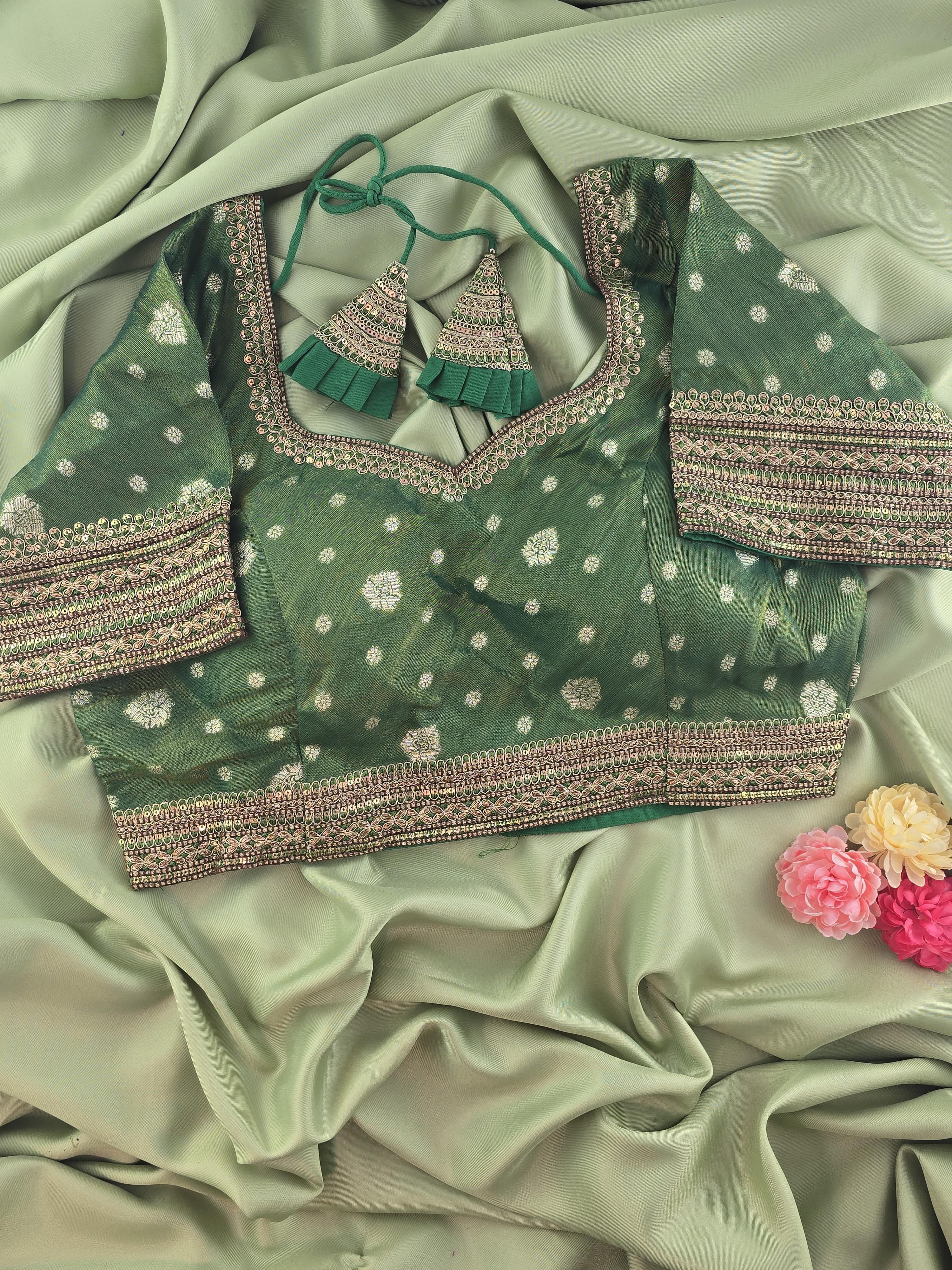 Heavy Work Designer Brocade Blouse