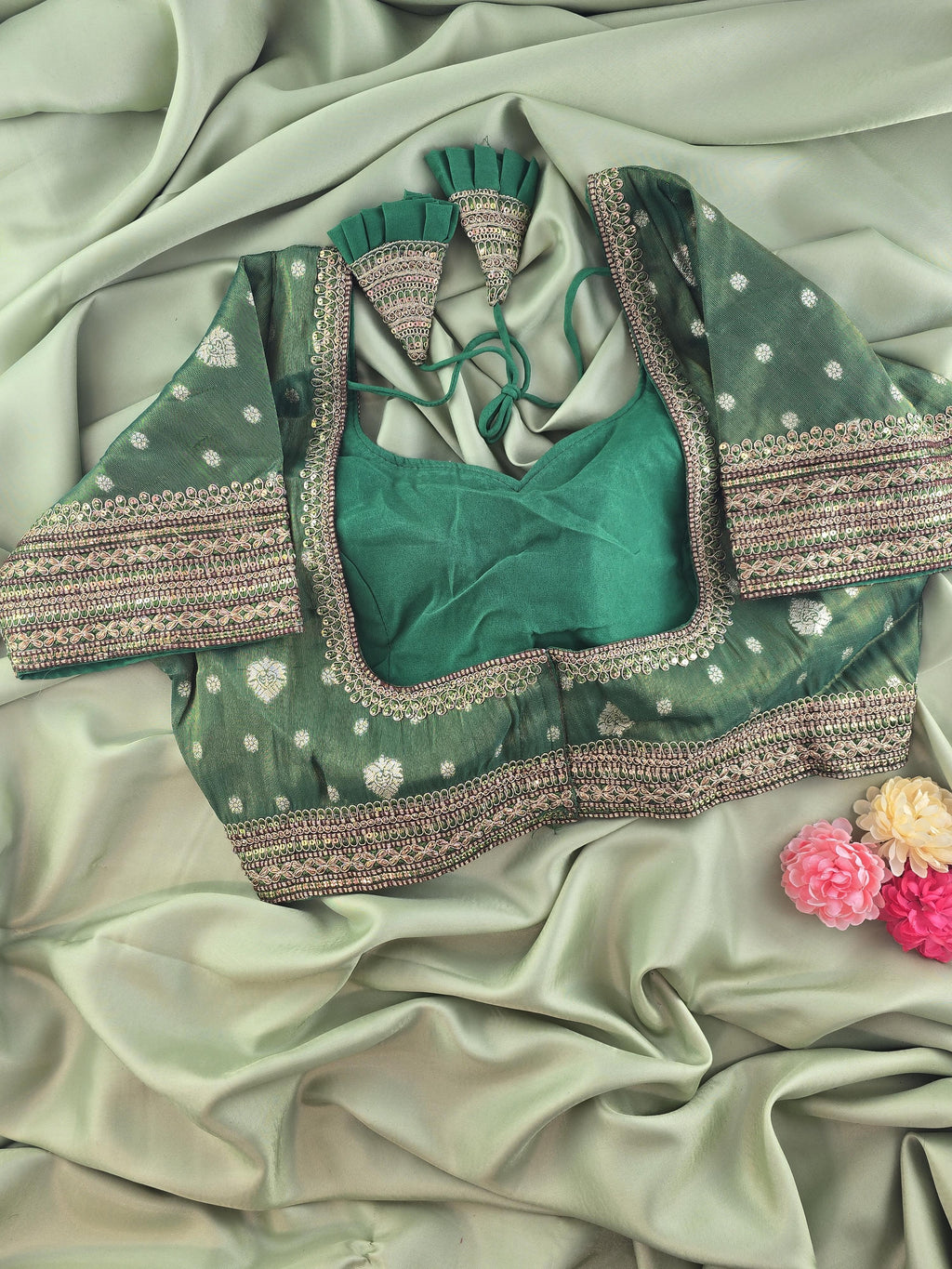 Heavy Work Designer Brocade Blouse