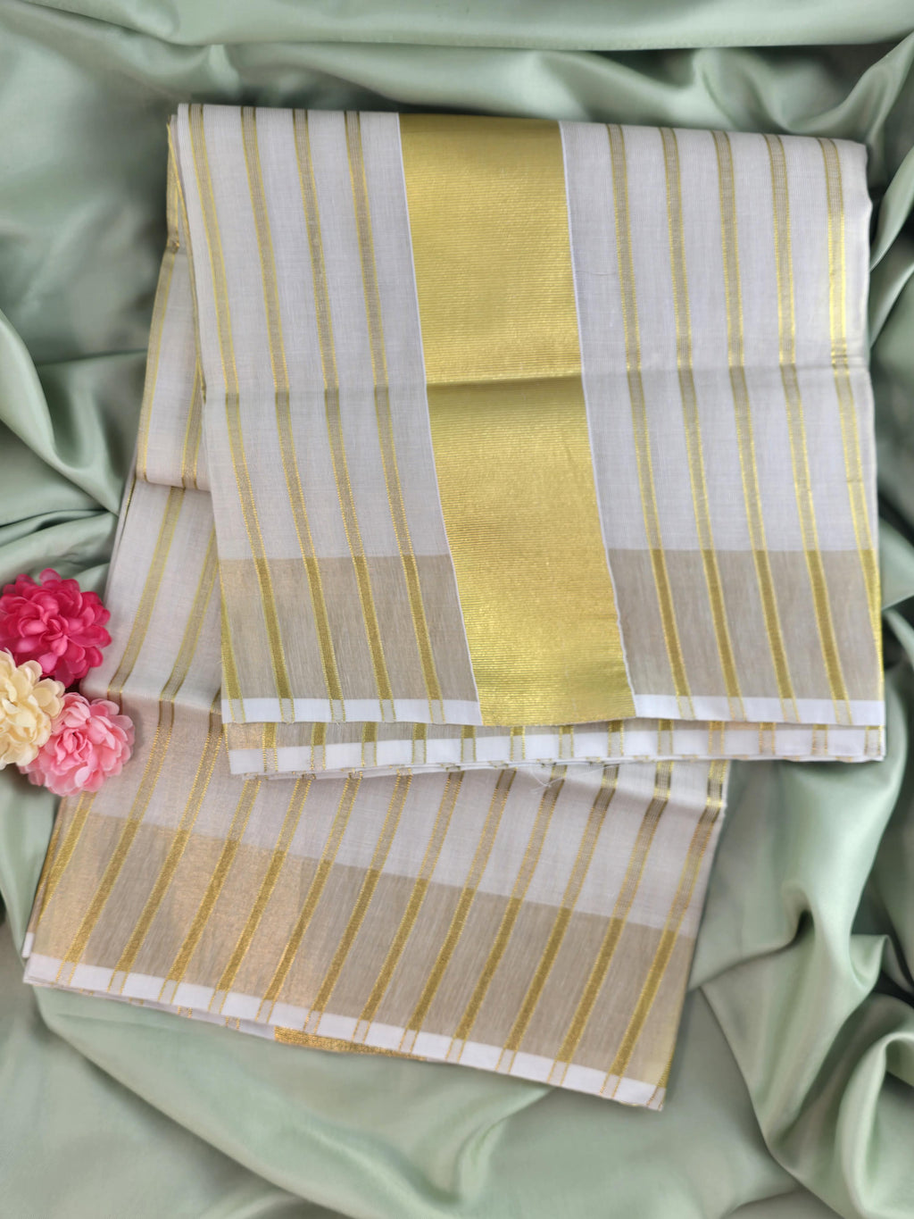 Soft tissue Kerala Traditional Saree