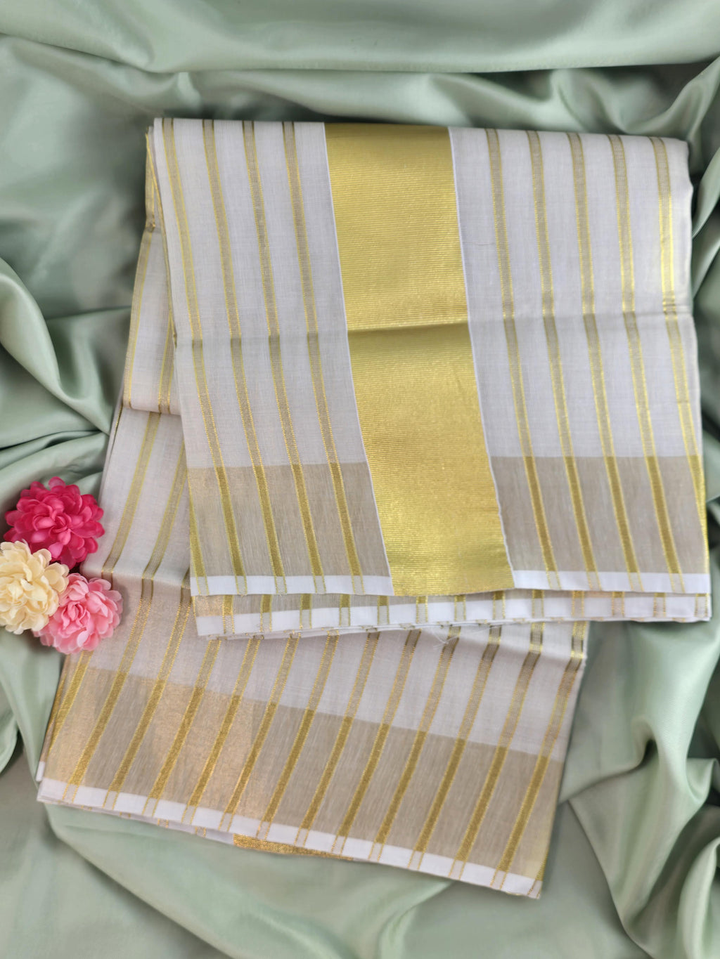 Soft tissue Kerala Traditional Saree