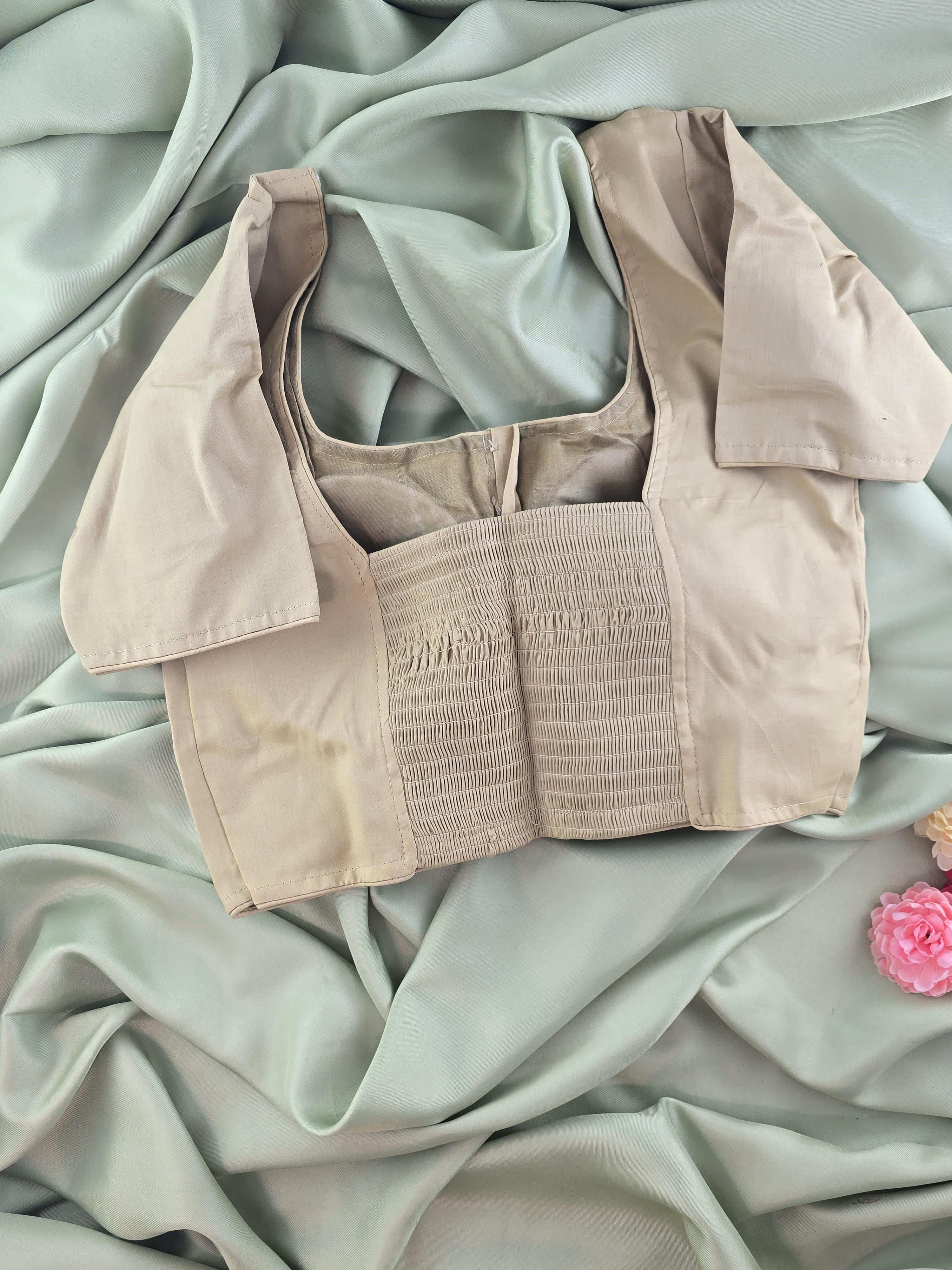 Back Smoked Stretchable Blouse