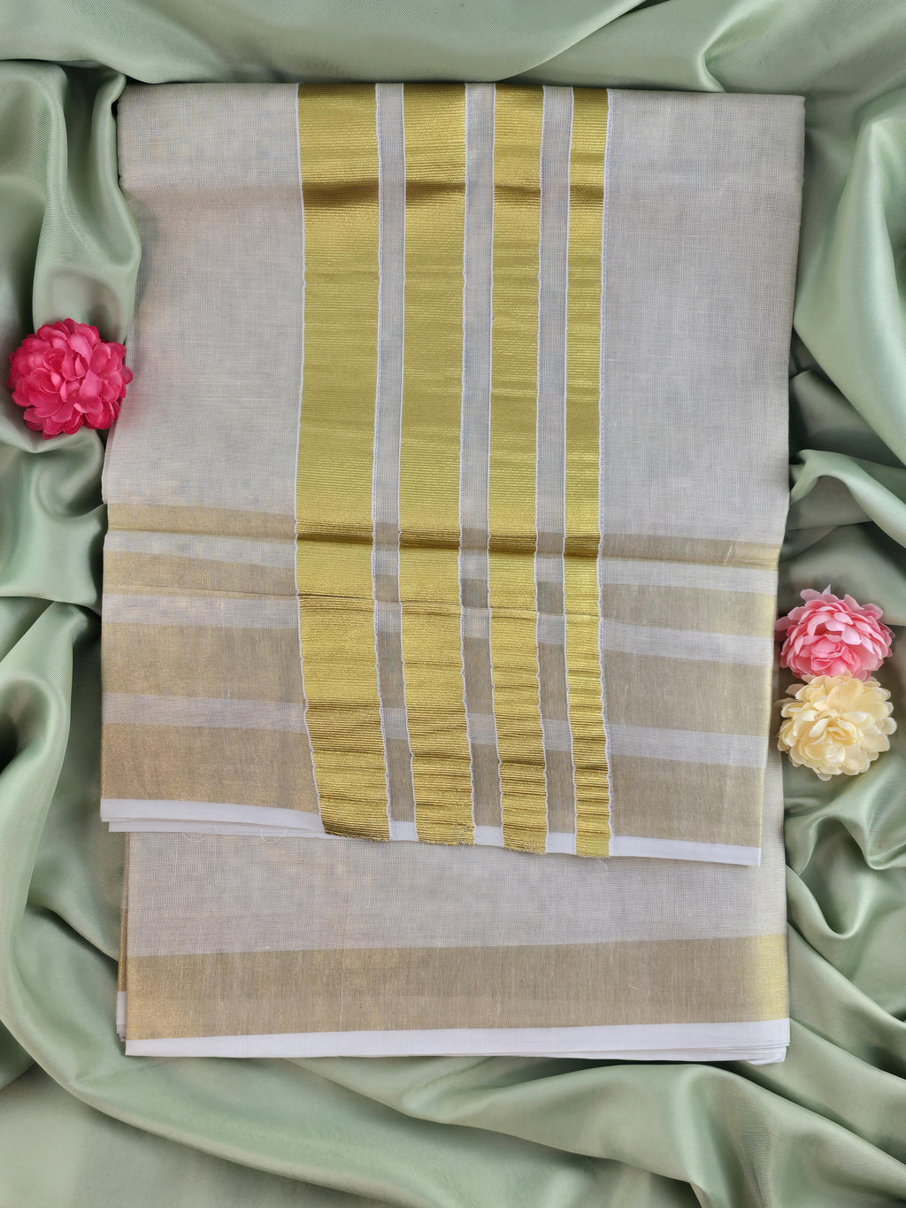 Soft tissue Kerala Traditional Saree