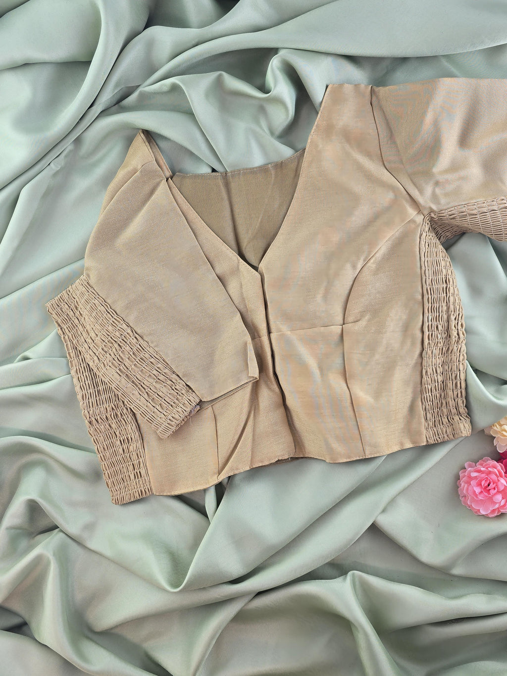 Side Smoked Stretchable Blouse