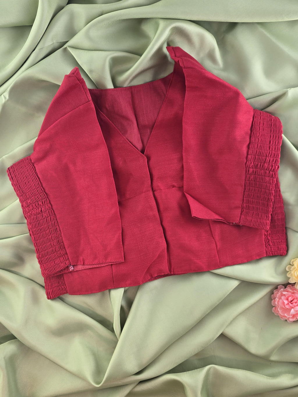Side Smoked Stretchable Blouse