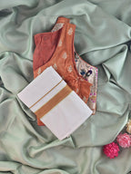 Setmundu and Readymade Blouse  Combo