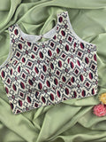 Cotton Printed Blouse  Strechable