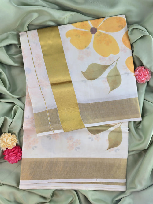 Cotton Kerala Traditional Saree