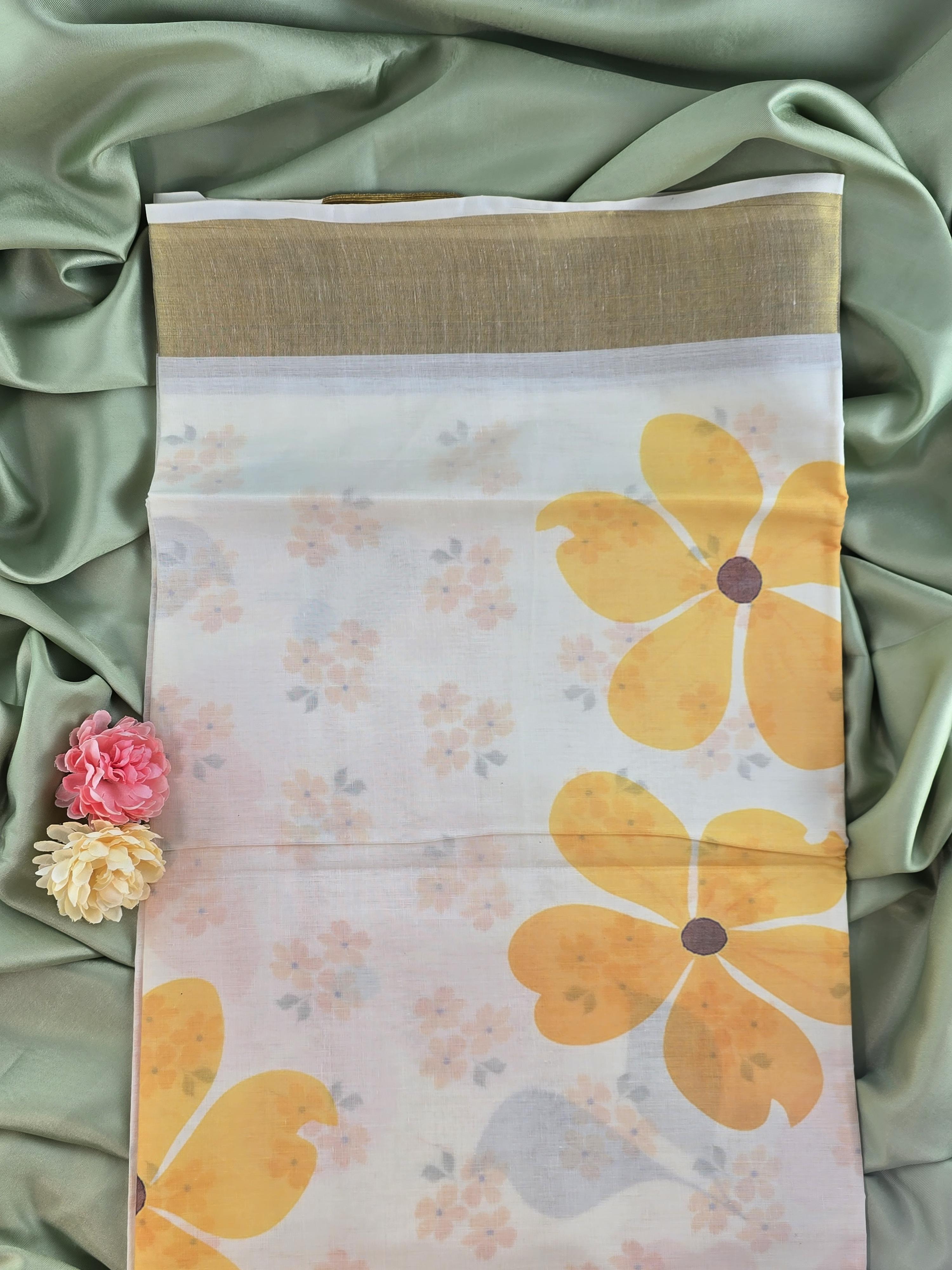 Cotton Kerala Traditional Saree