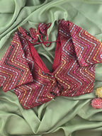 Heavy Multi-Color Mirror work Designer Sabyasachi