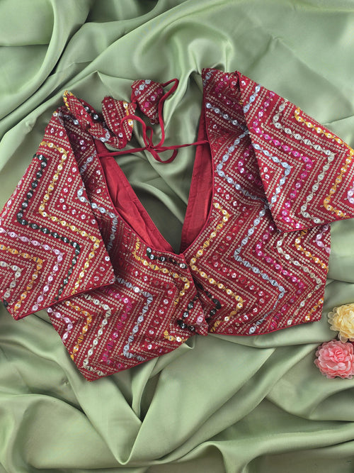 Heavy Multi-Color Mirror work Designer Sabyasachi