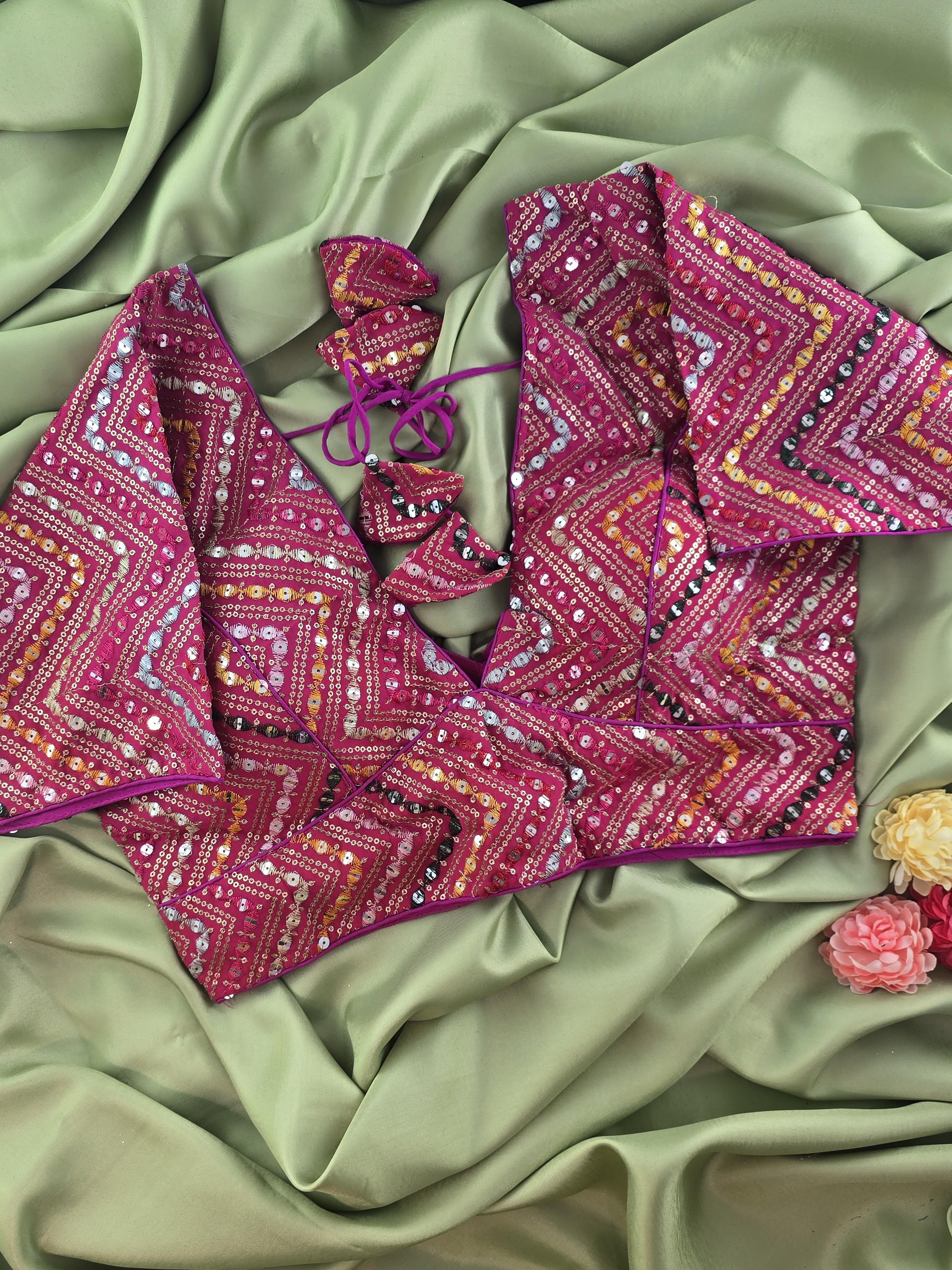 Heavy Multi-Color Mirror work Designer Sabyasachi