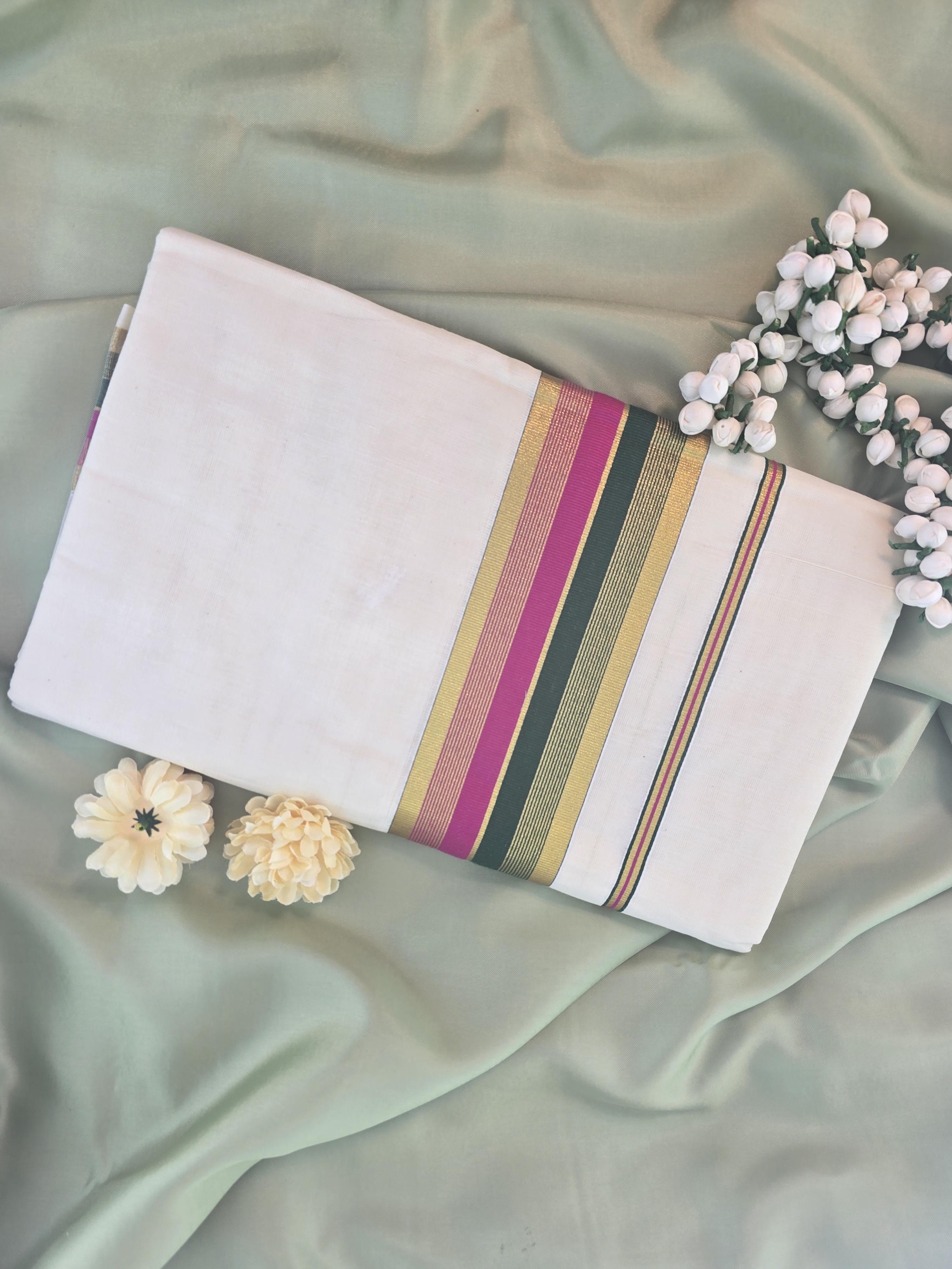 Cotton Kerala Traditional Saree