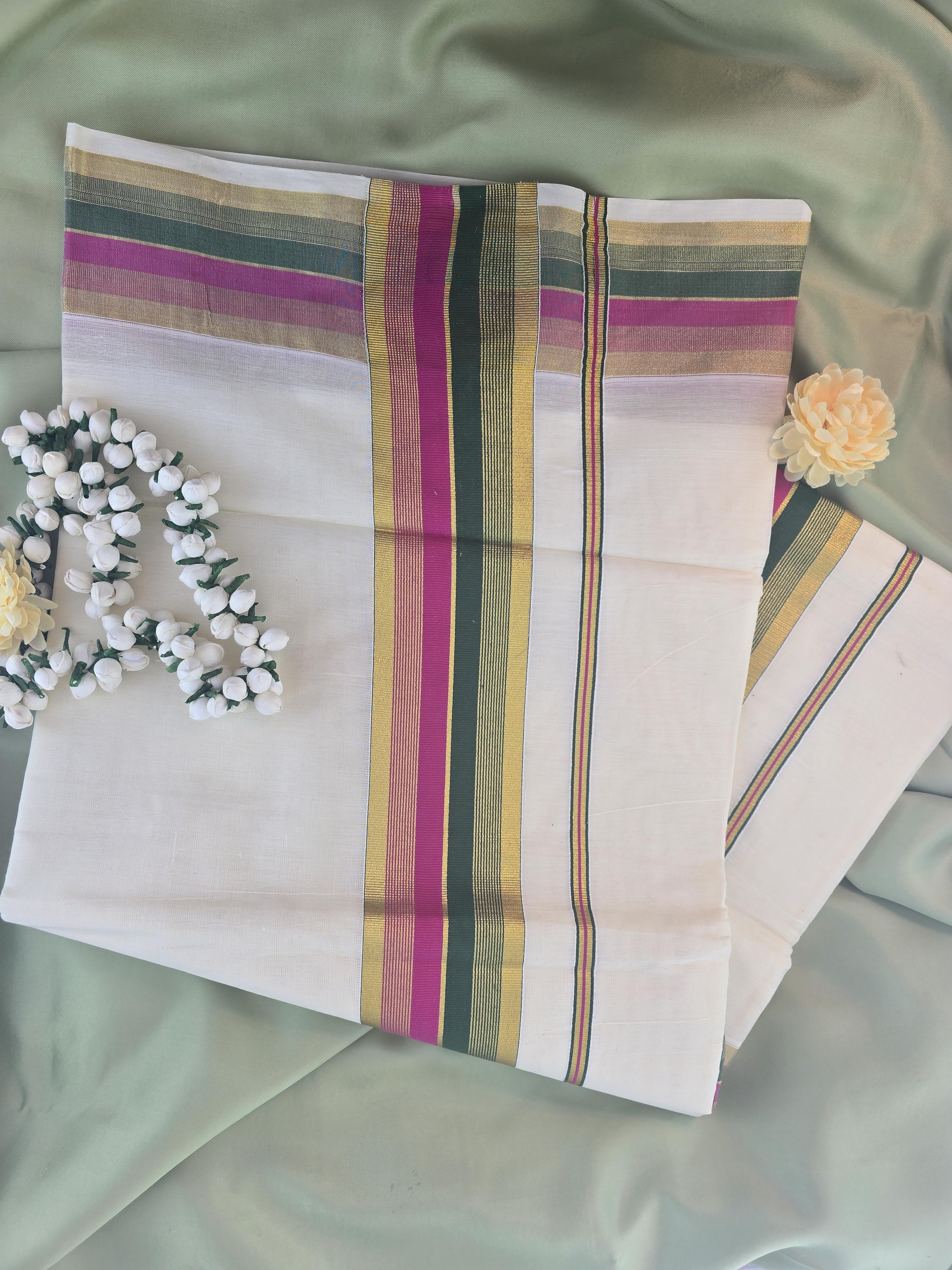 Cotton Kerala Traditional Saree