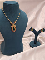 Nagapadam necklace with earrings