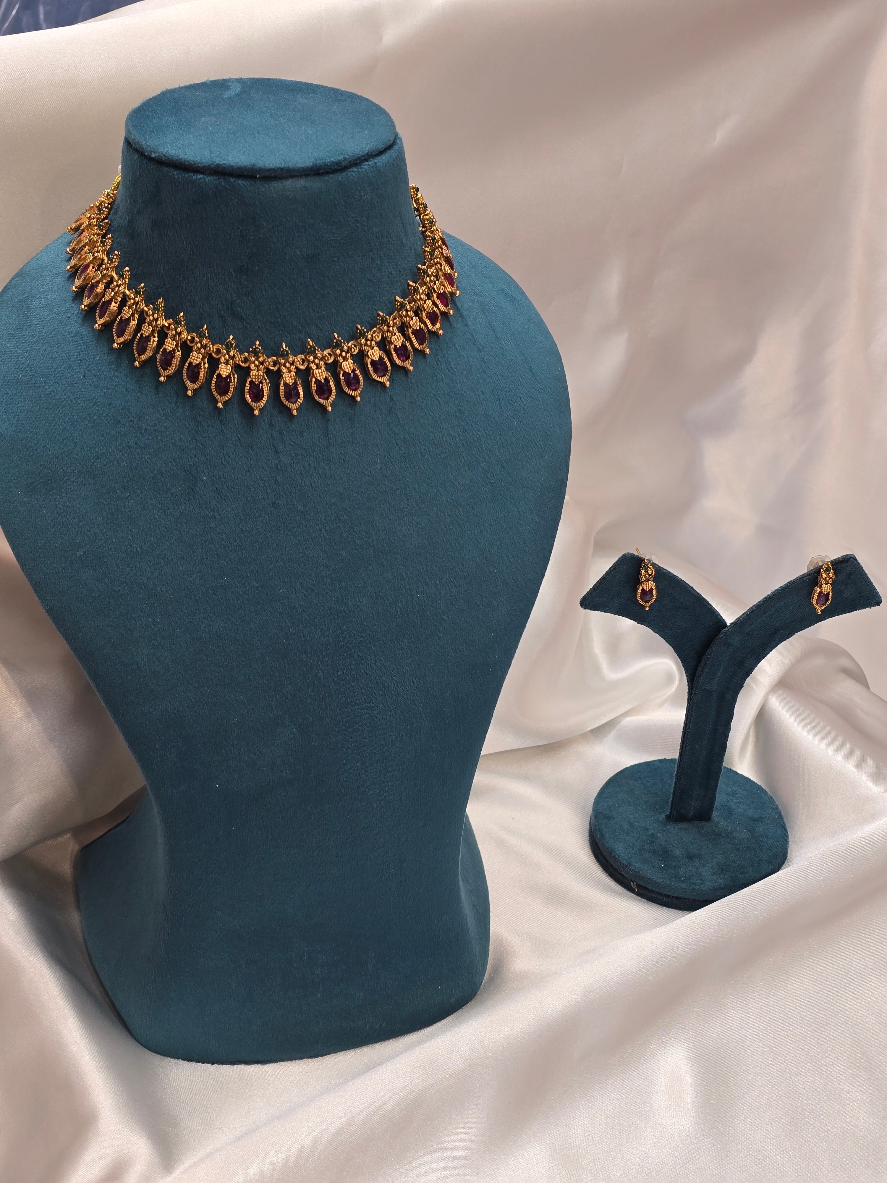 Necklace with earrings