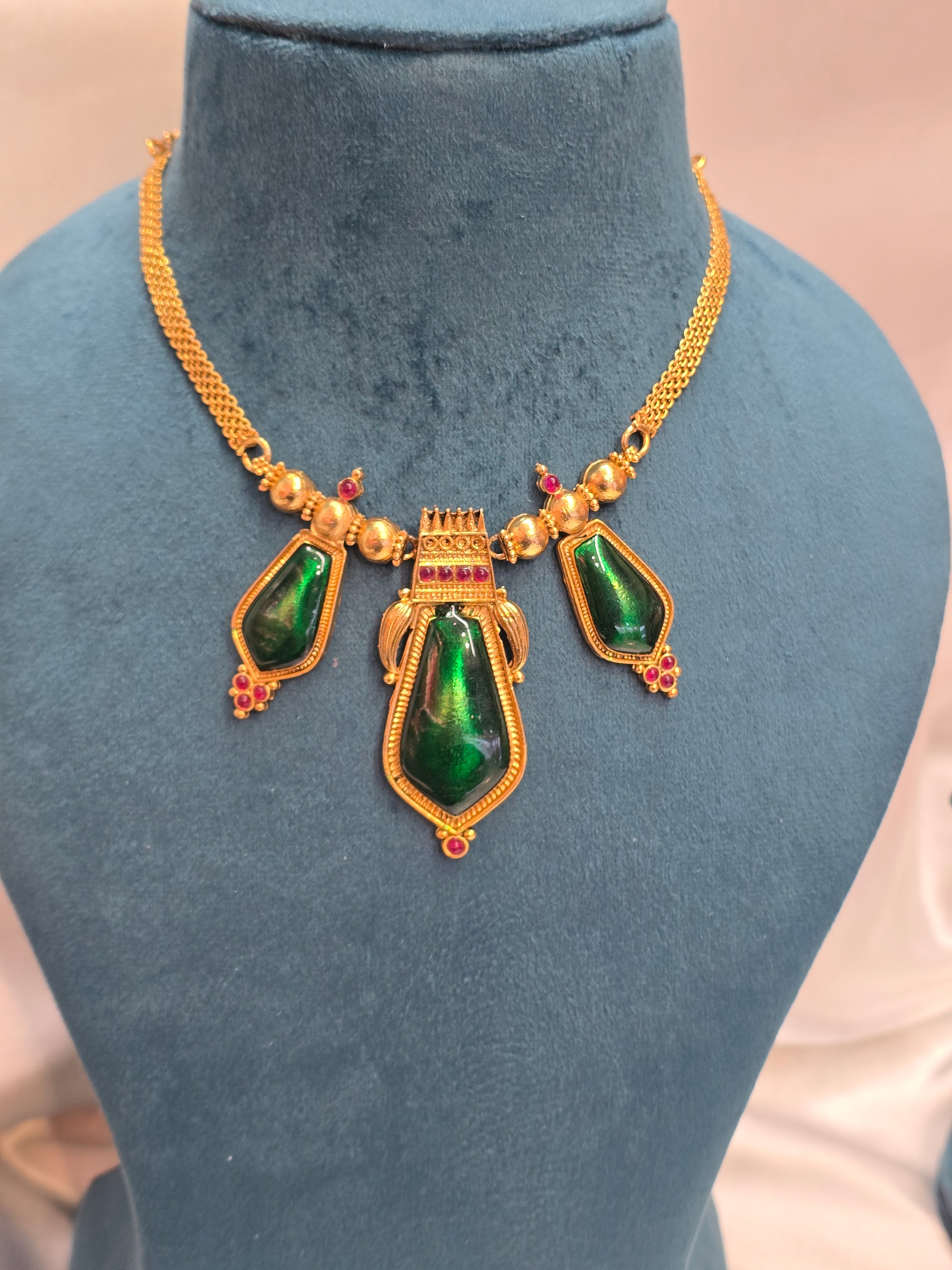 Necklace with earrings