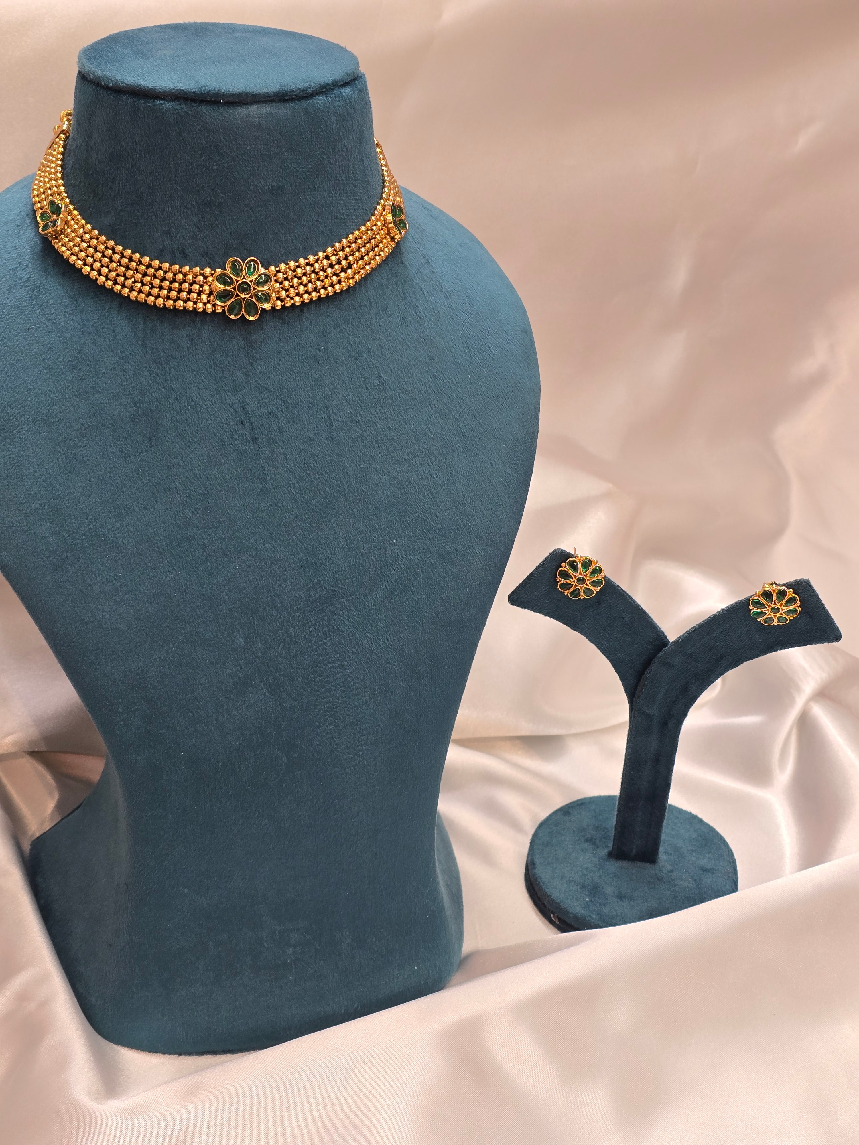 Necklace with earrings