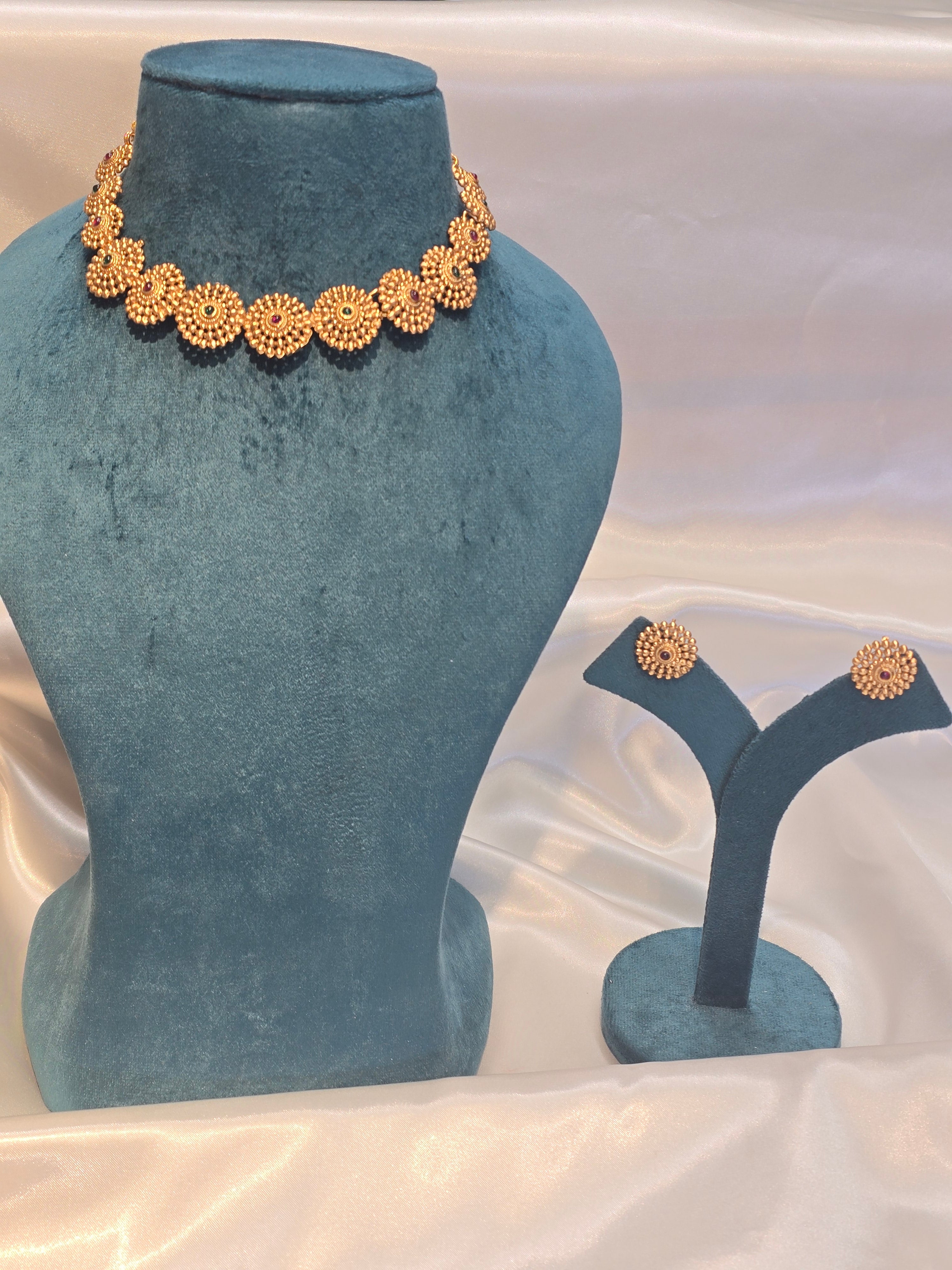Necklace with earrings