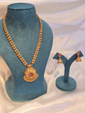 Long necklace with earrings