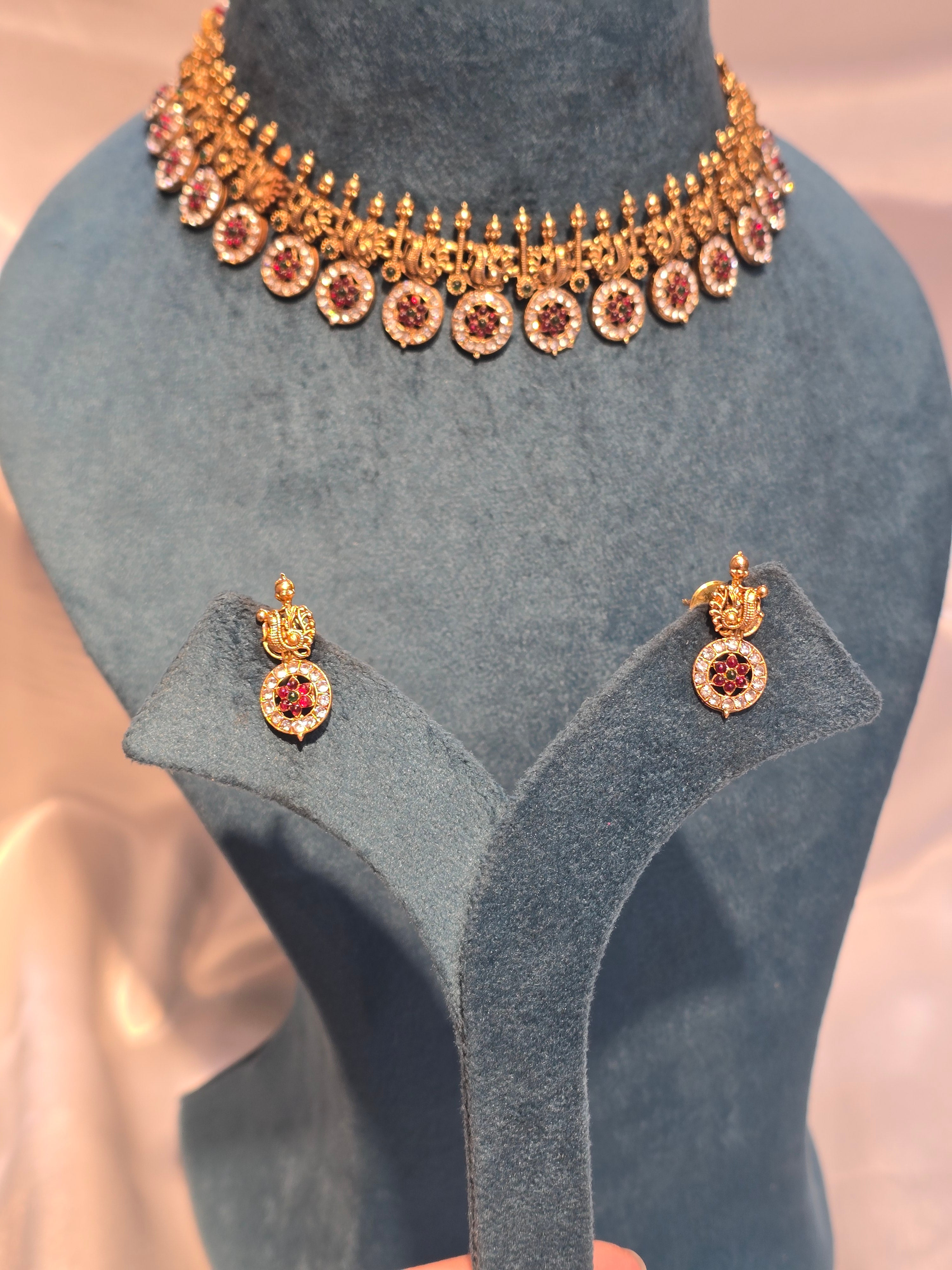 Necklace with earrings