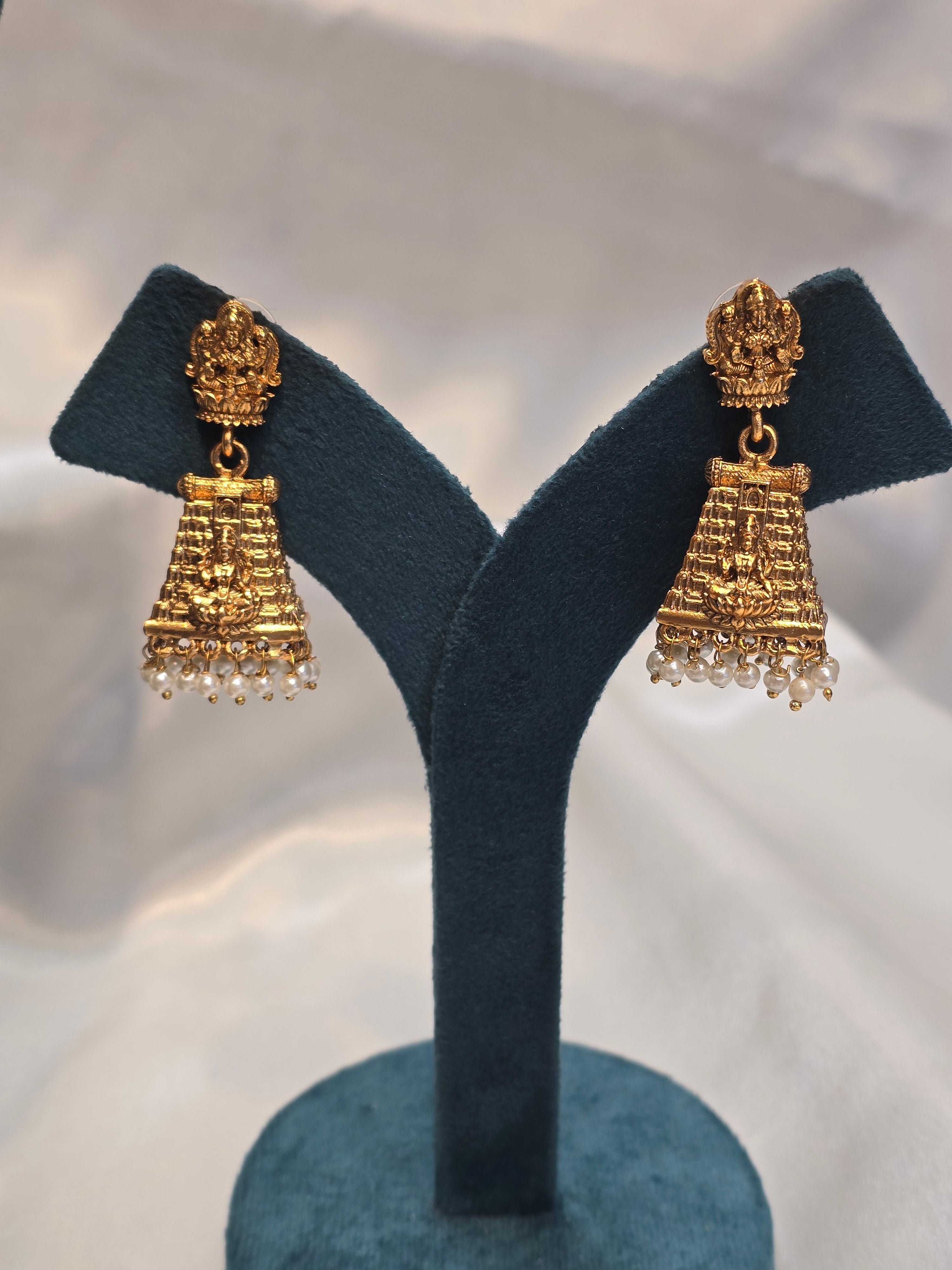 Lord venkateswara Long necklace with jhumka