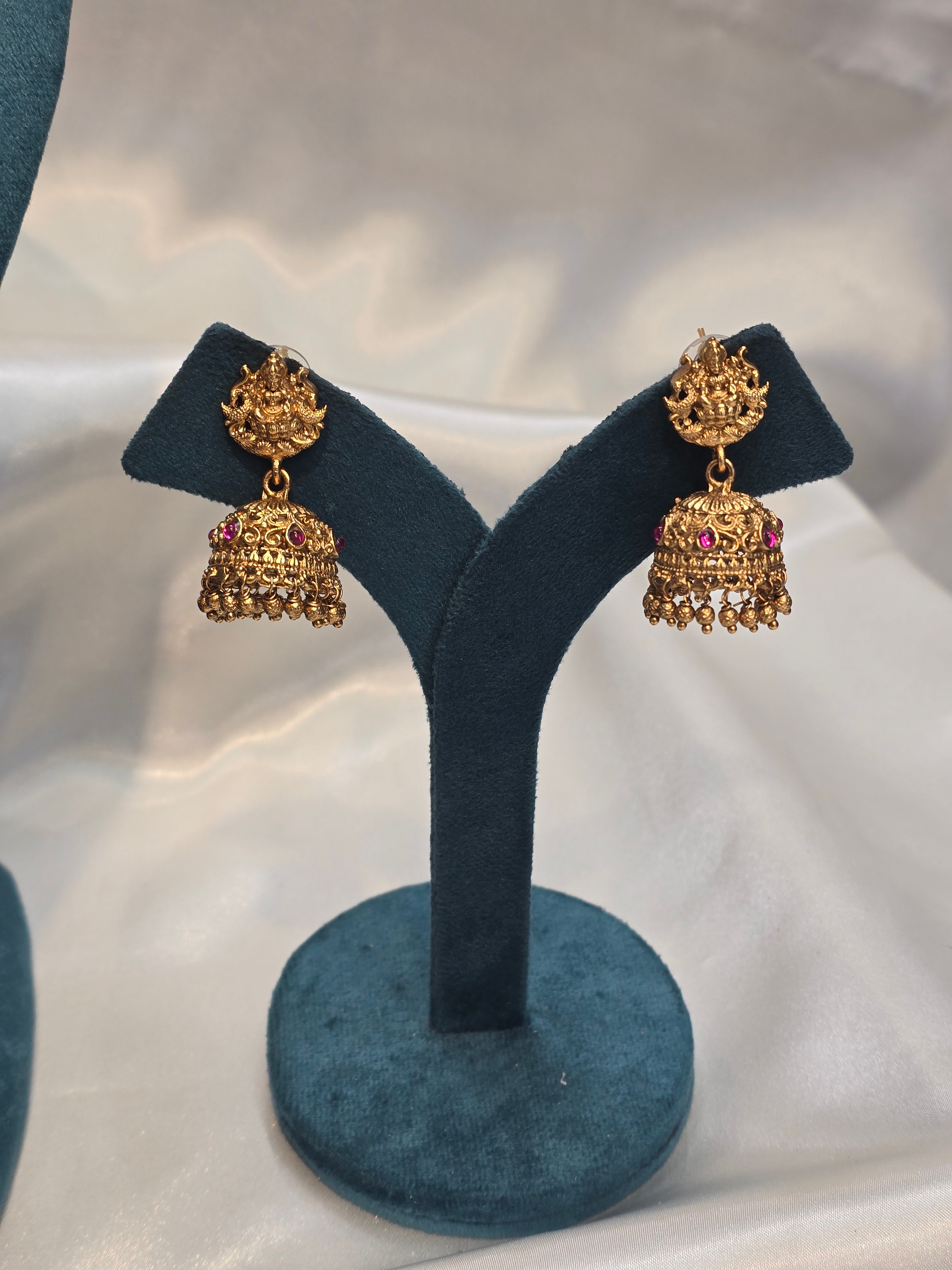 Gandaberunda Long necklace with earrings