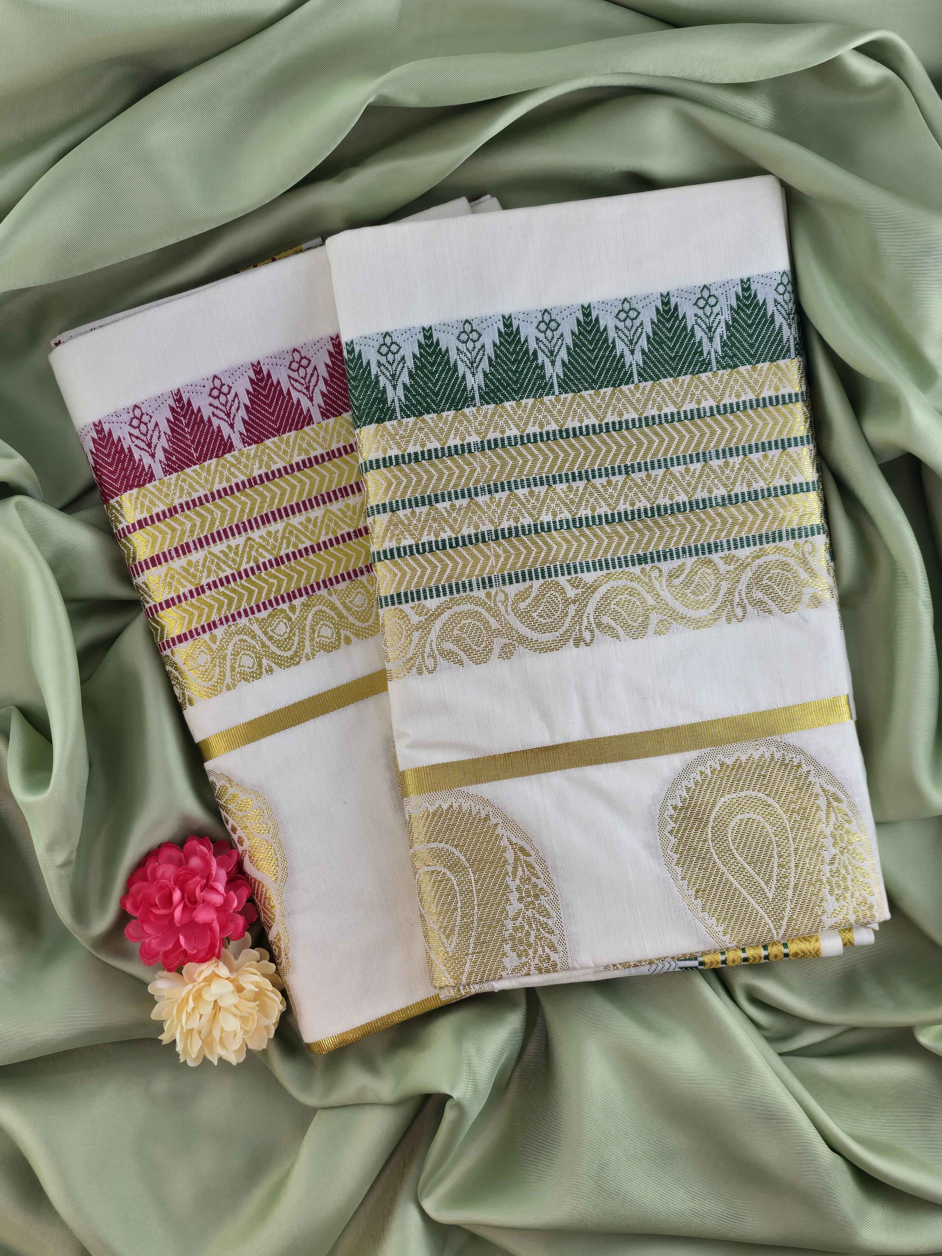 Cotton Kerala Traditional Saree
