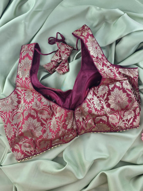 Brocade Lace work Blouse