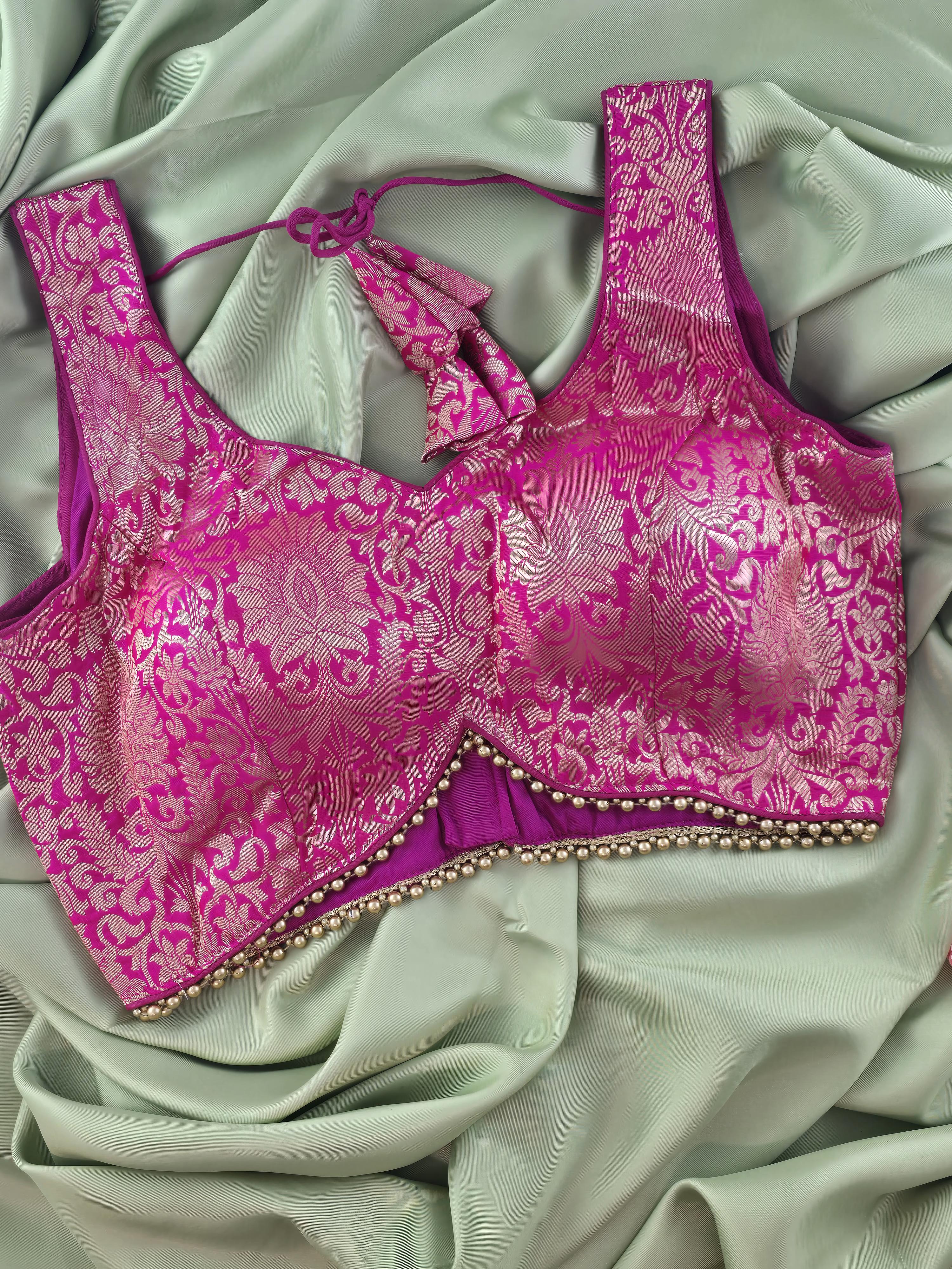 Brocade Lace work Blouse