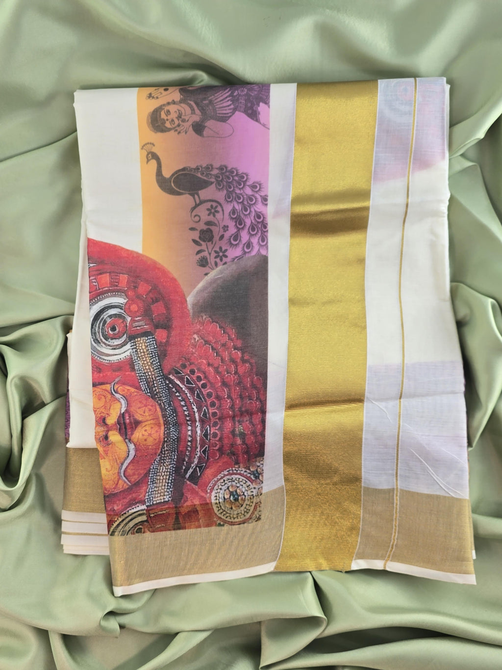 Cotton Kerala Traditional Saree