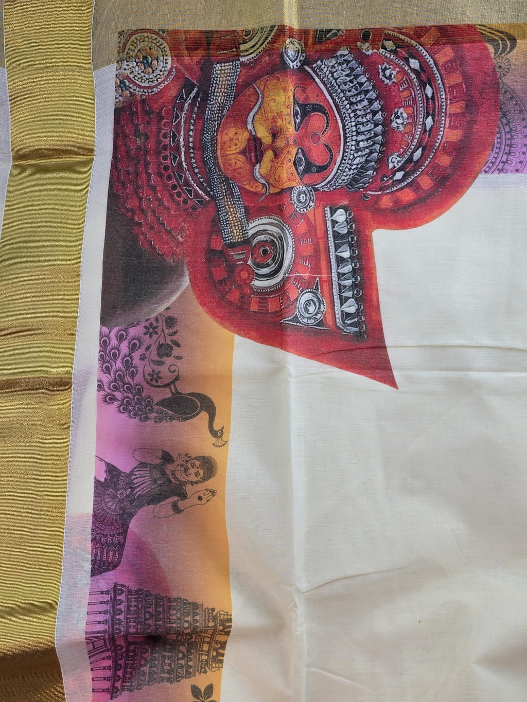 Cotton Kerala Traditional Saree