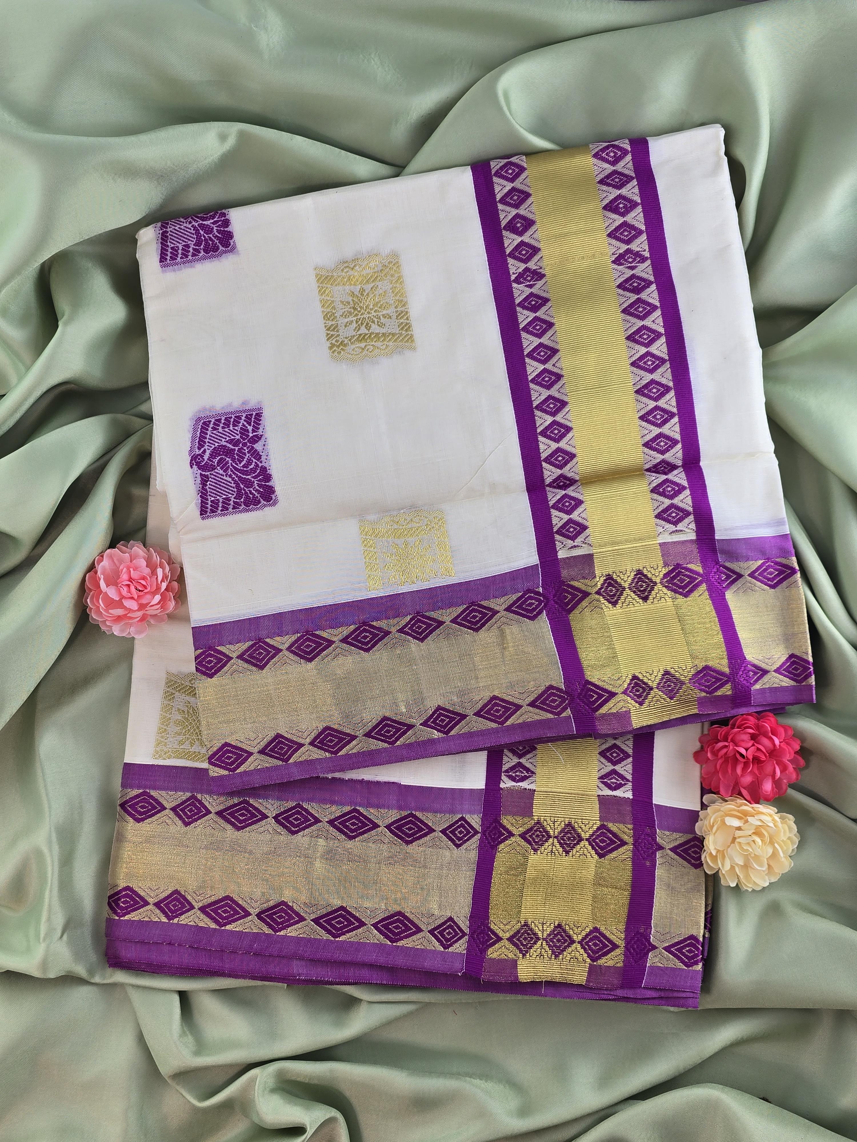 Cotton Kerala Traditional Saree