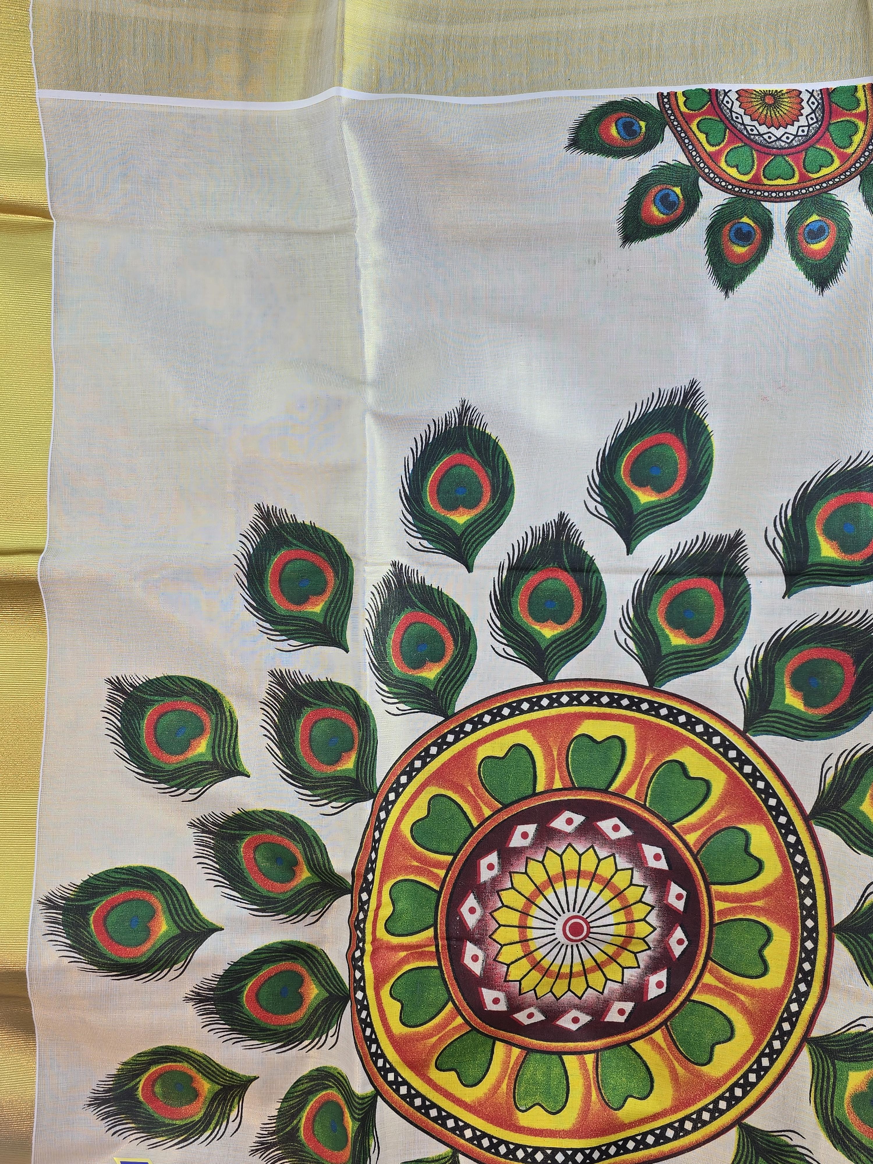 Soft tissue Kerala Traditional Saree