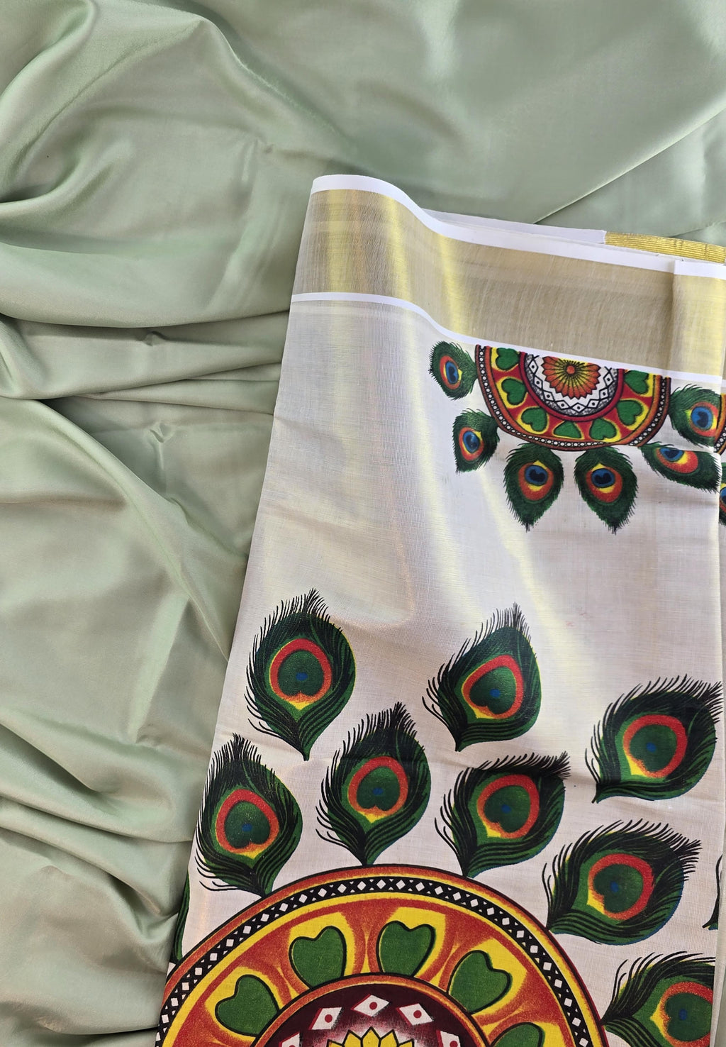 Soft tissue Kerala Traditional Saree