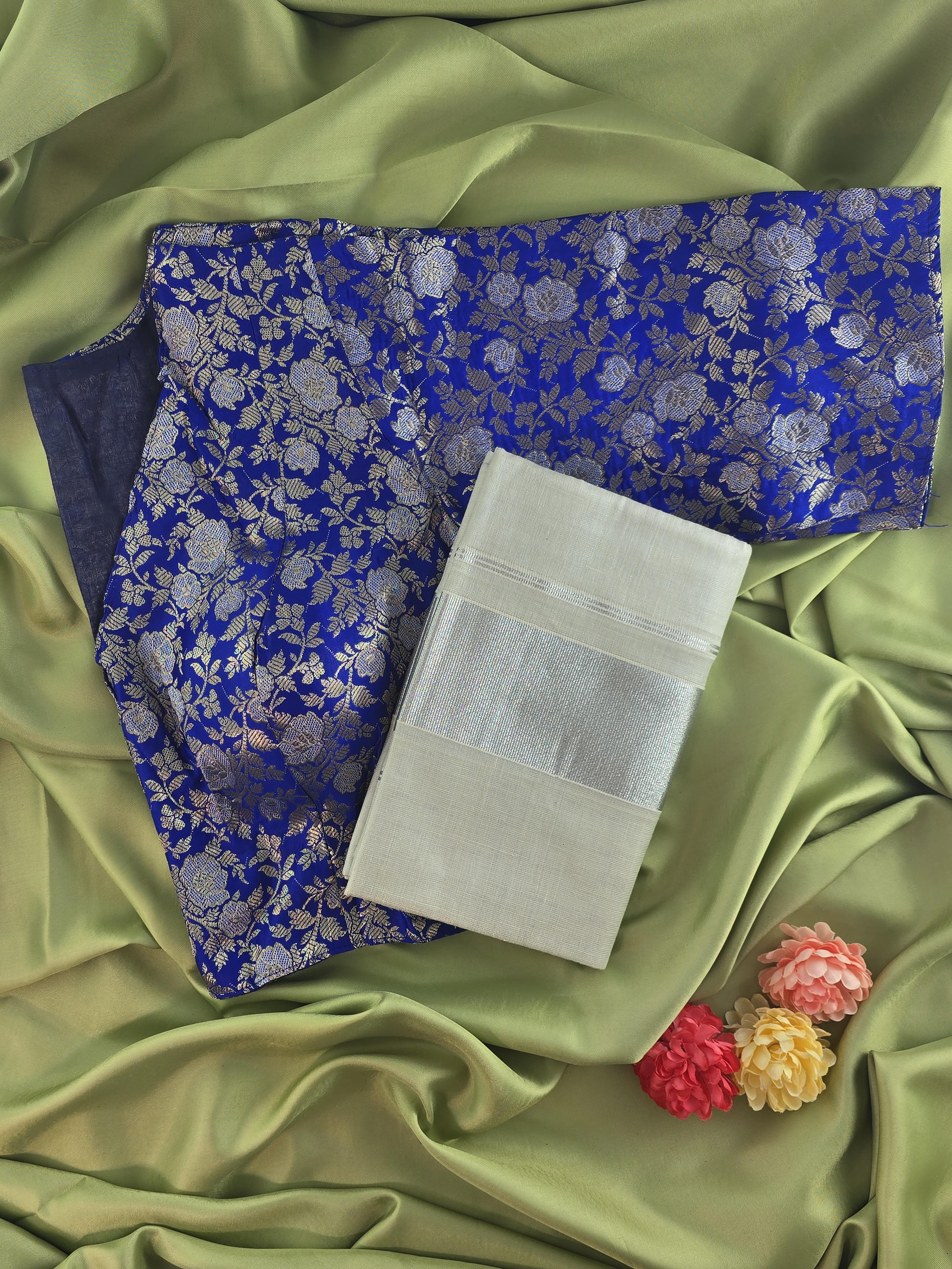 Setmundu and Readymade Blouse  Combo