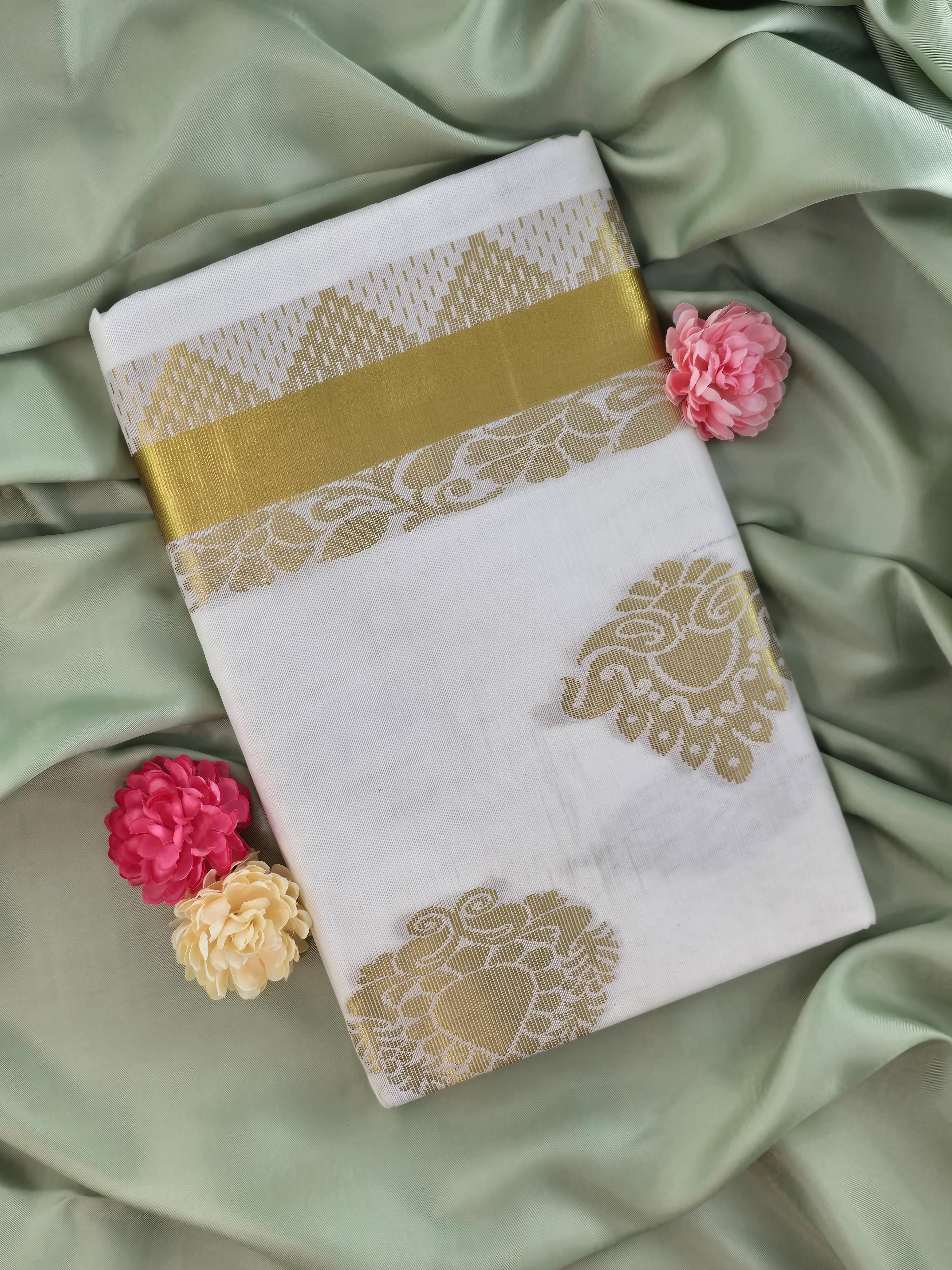 Cotton Kerala Traditional Saree