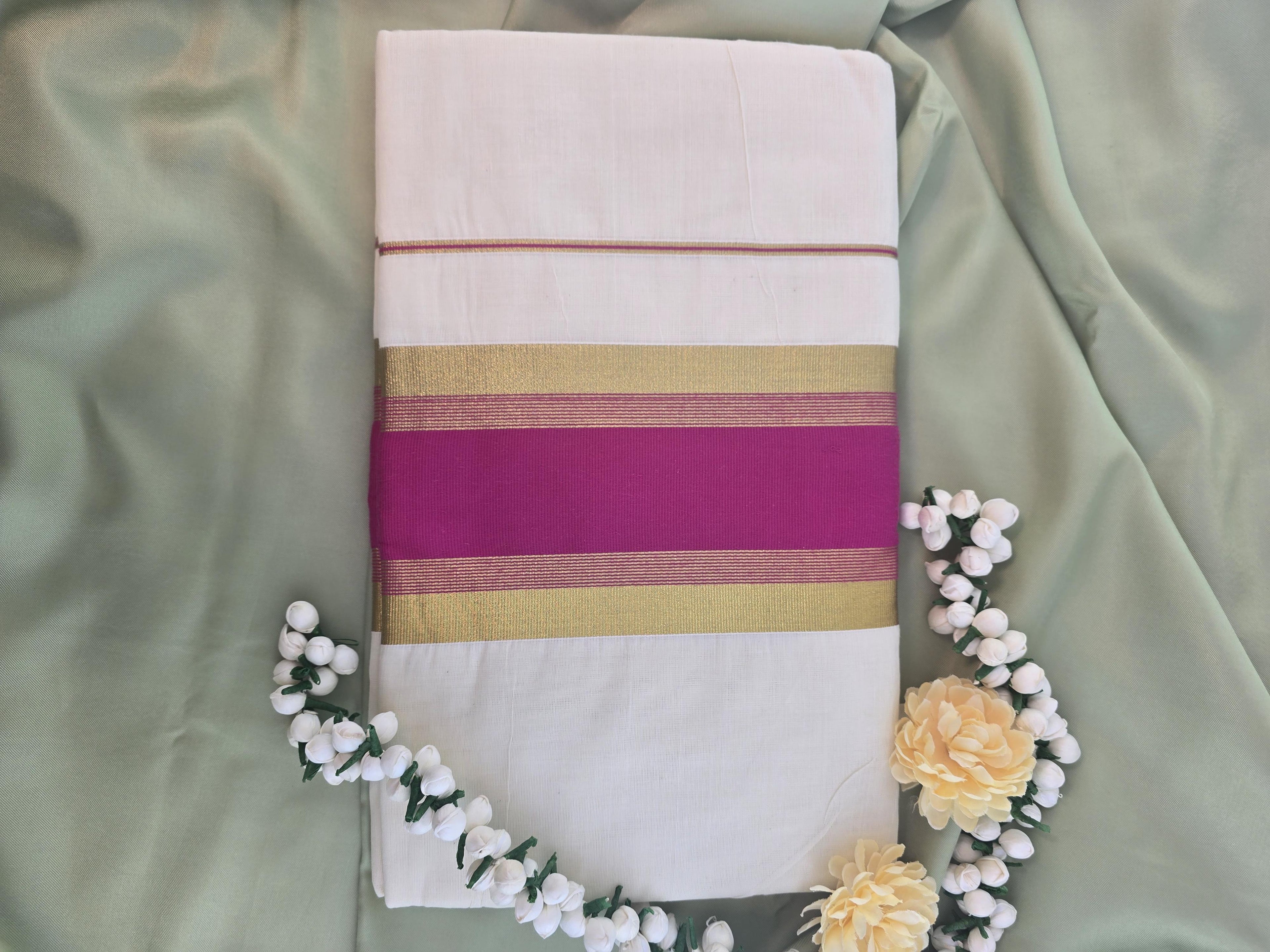 Cotton Kerala Traditional Saree