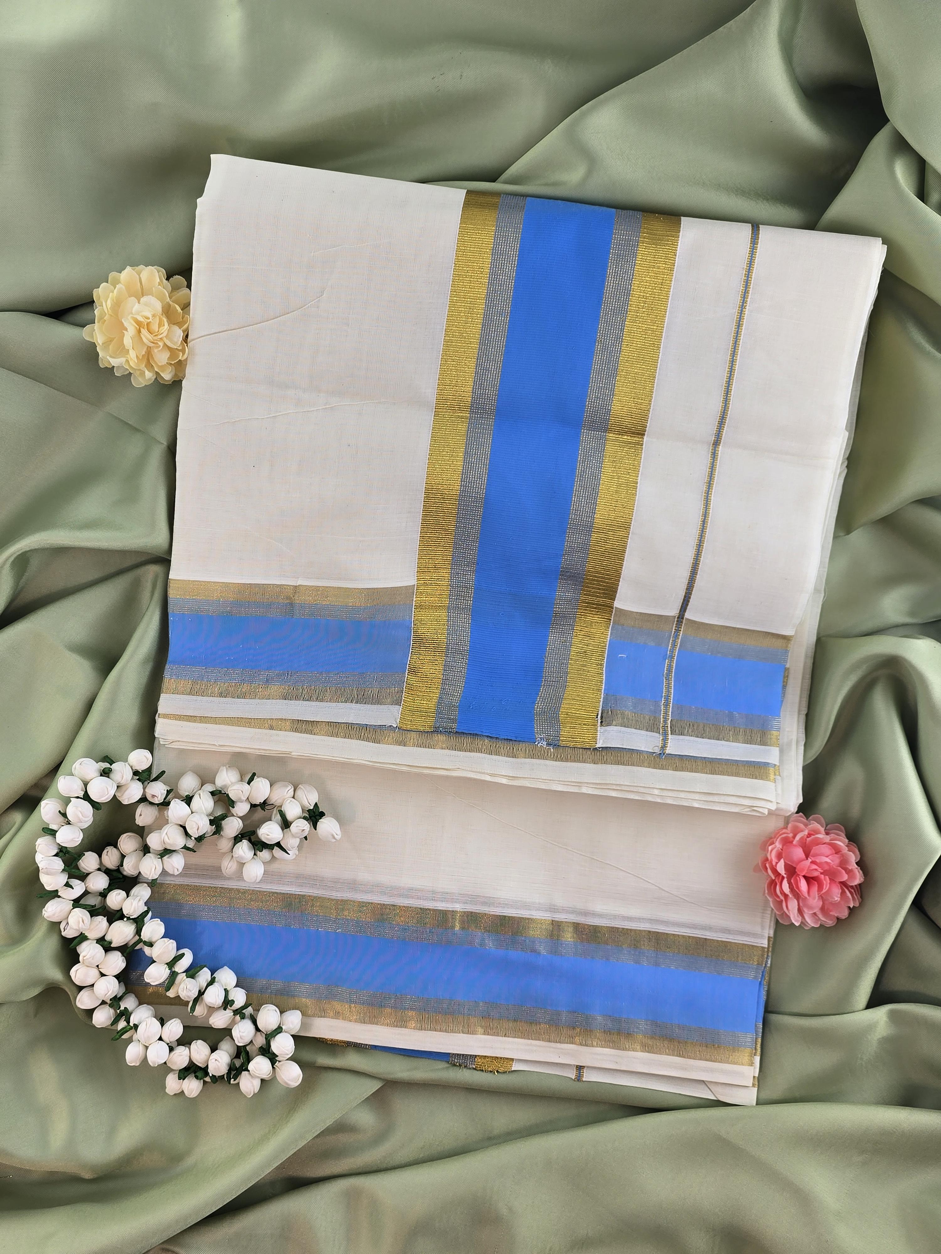 Cotton Kerala Traditional Saree