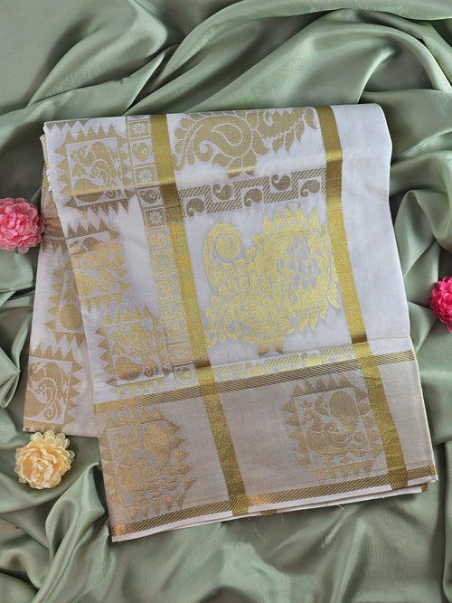 Cotton Kerala Traditional Saree