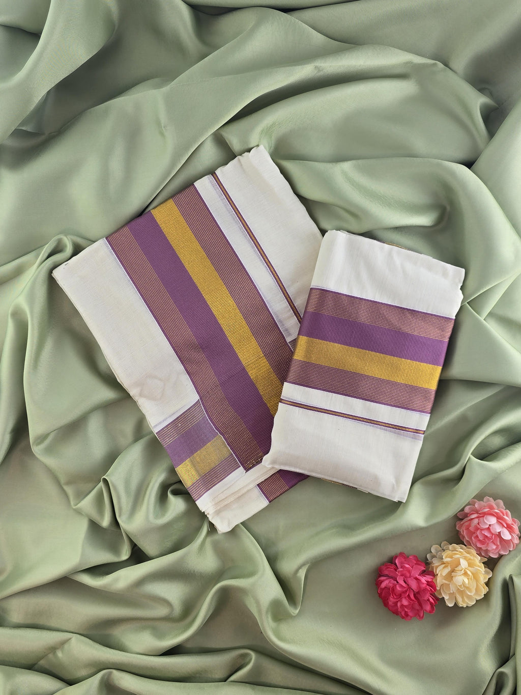 Setmundu and Readymade Blouse  Combo