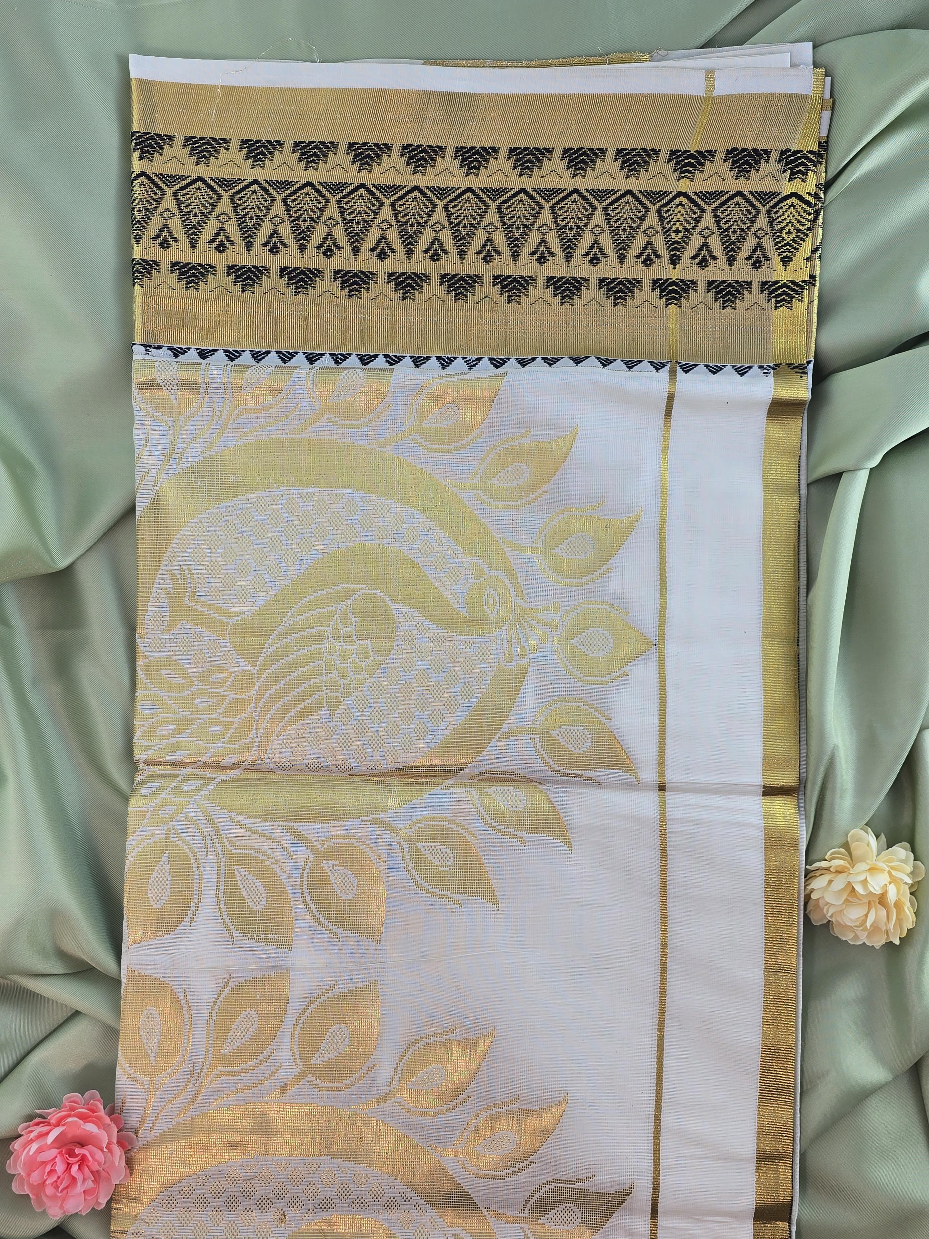 Cotton Kerala Traditional Saree