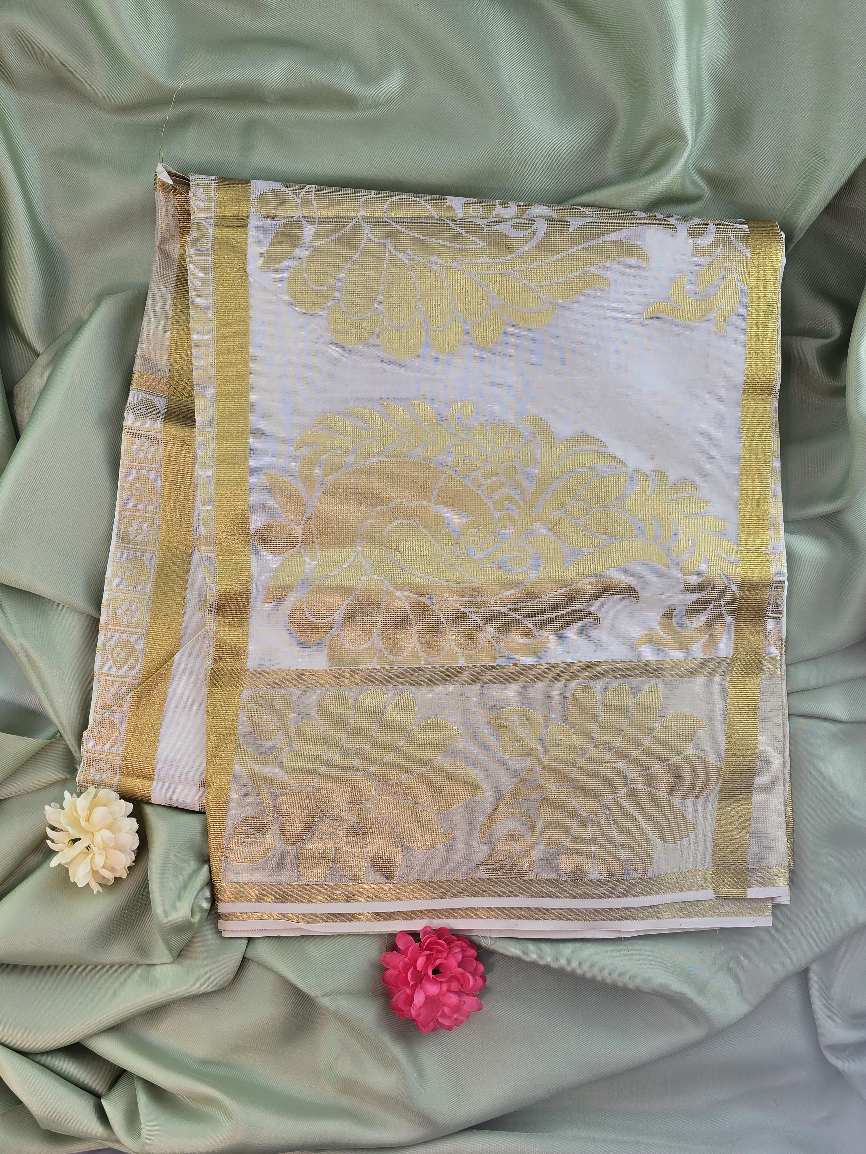 Cotton Kerala Traditional Saree