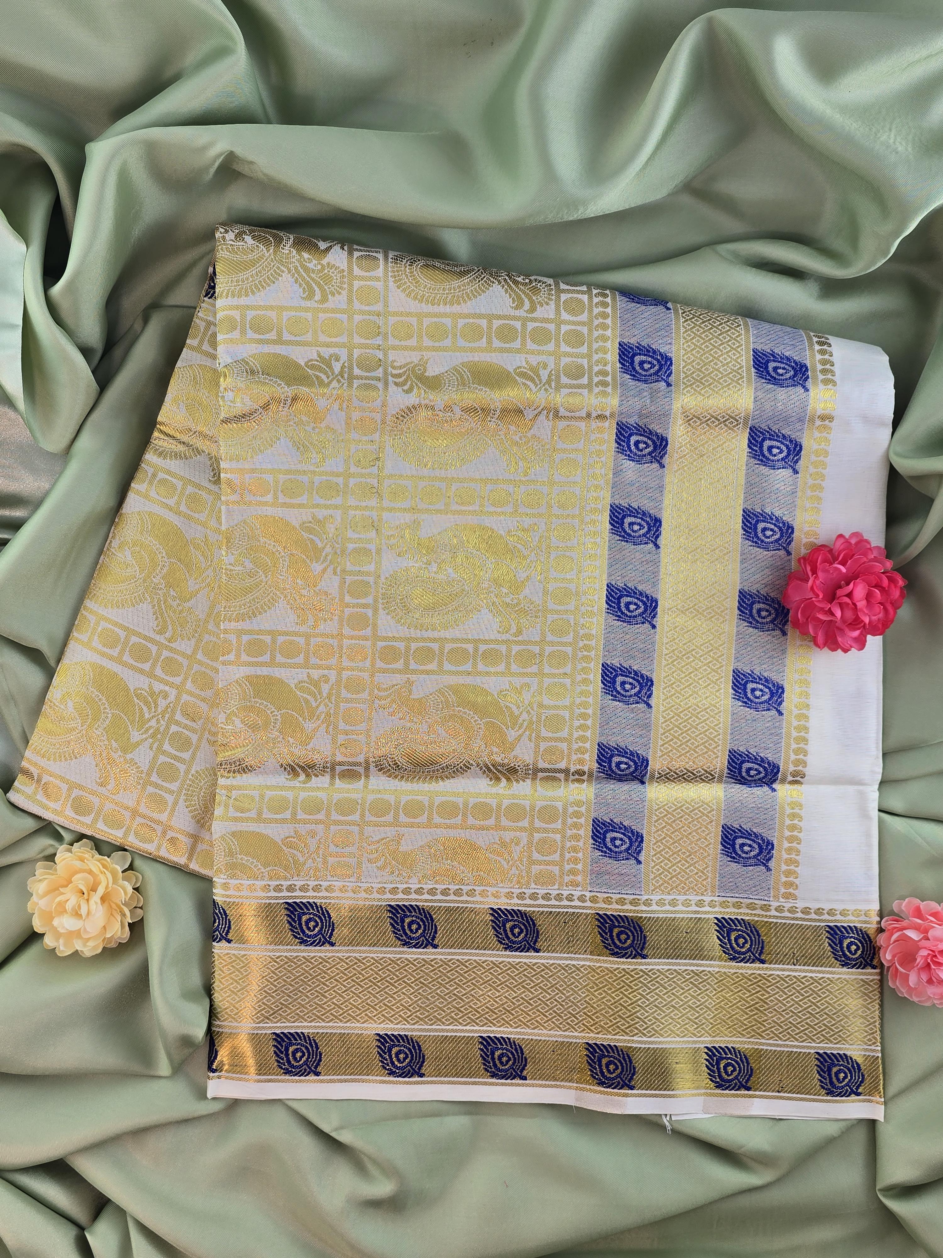 Cotton Kerala Traditional Saree